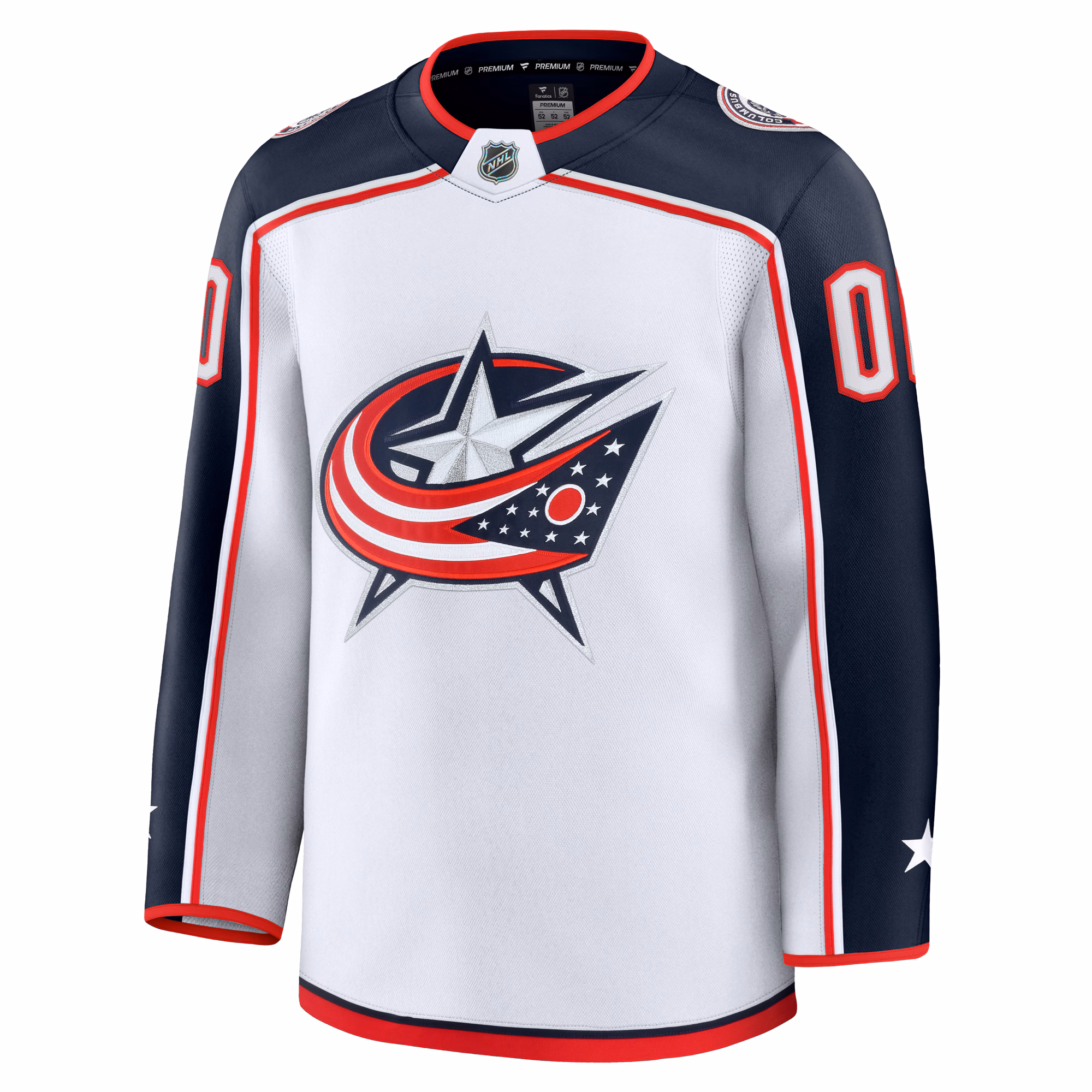 Columbus Blue Jackets Fanatics Away Premium Custom Jersey - White