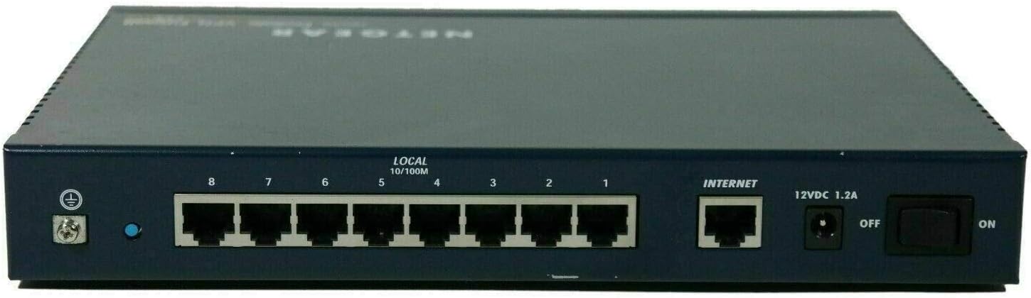 NETGEAR FVS318 ProSafe VPN Firewall 8 with 8-Port 10/100 Switch