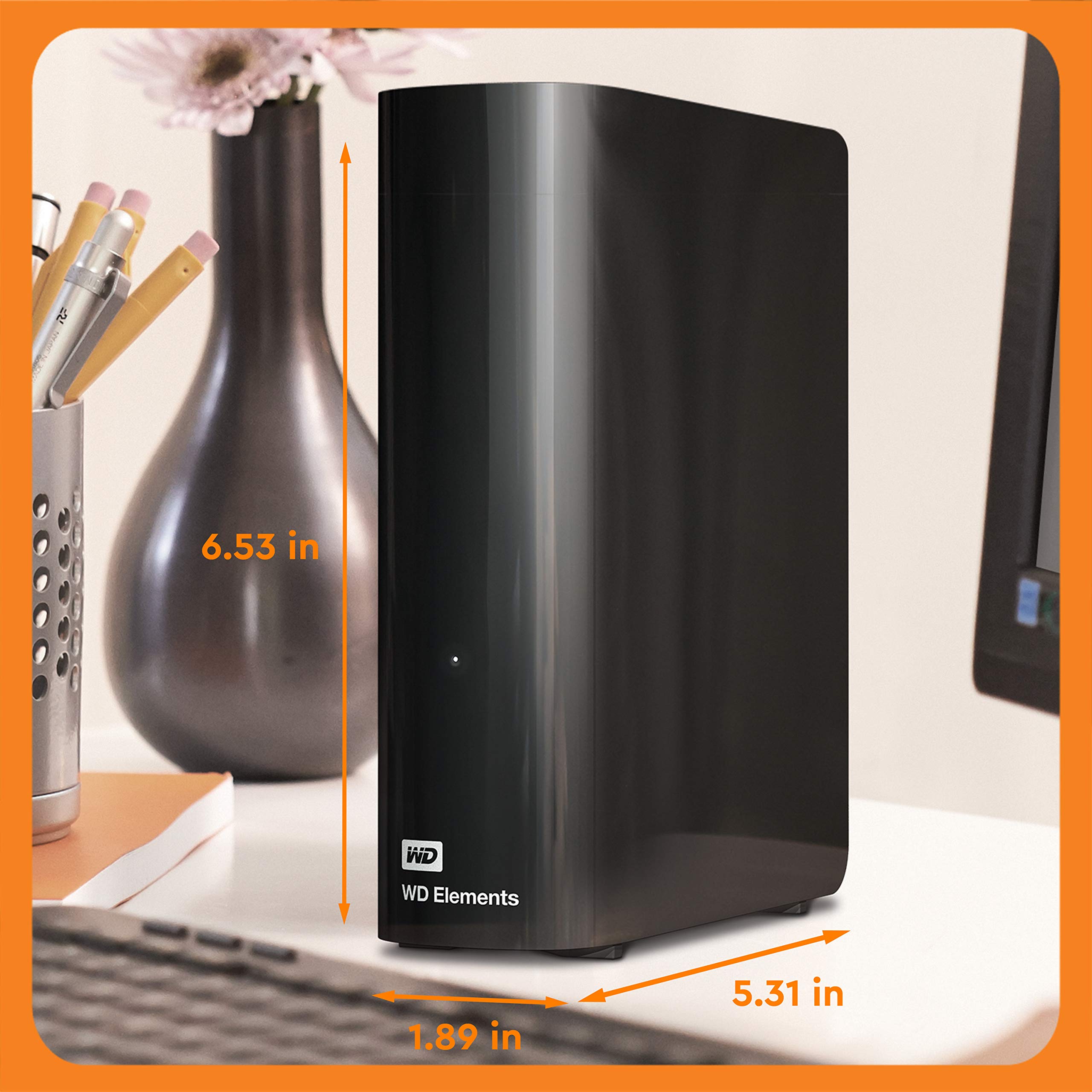 WD Western Digital 8TB Elements External Hard Drive