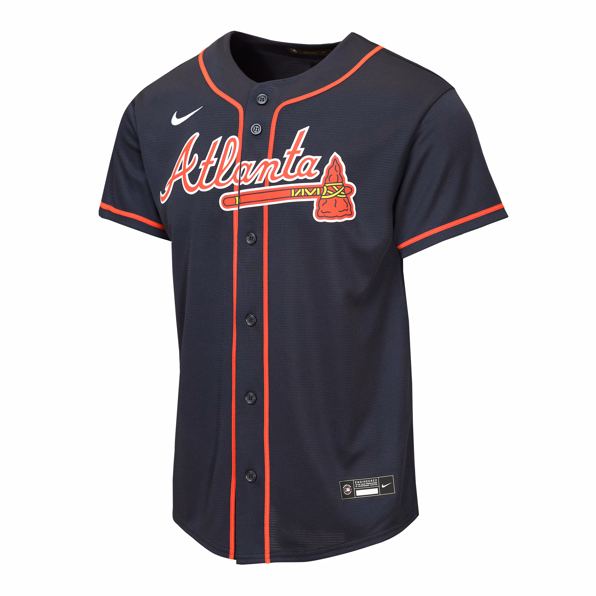 Ronald Acuña Jr. Atlanta Braves Nike Youth Alternate Replica Jersey - Navy