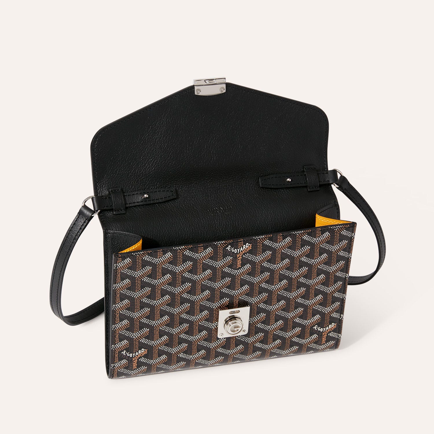 Chypre Wallet-Pouch Stripes and Initials