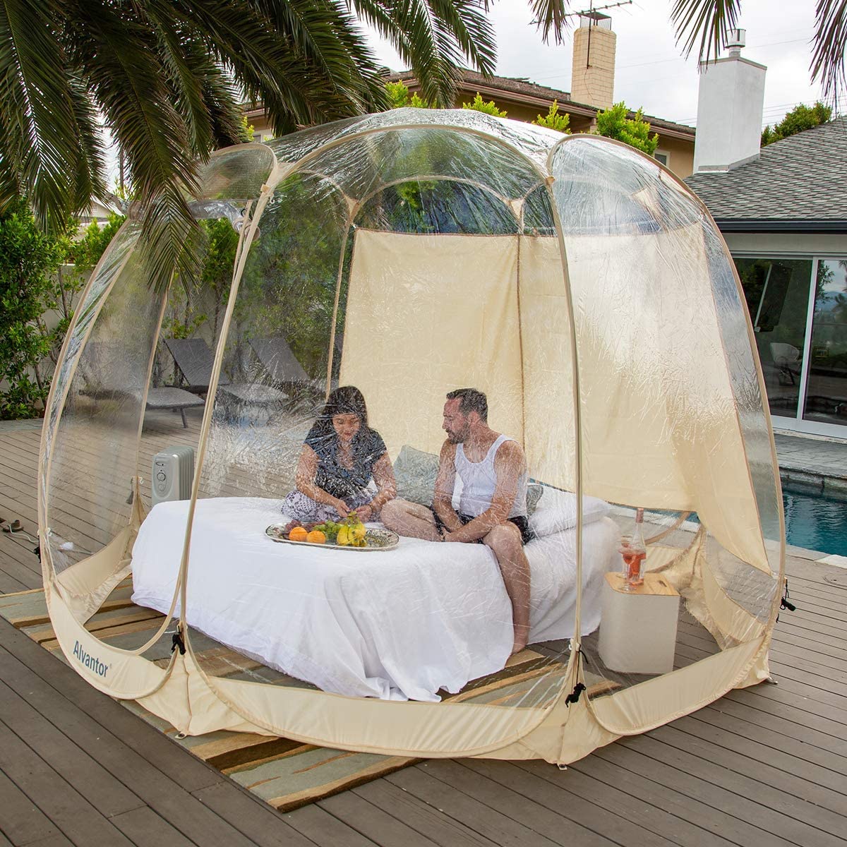 Bubble Tent Pop Up Gazebo, 8-10 Person Igloo Dome Garden Patio Canopy Shelter