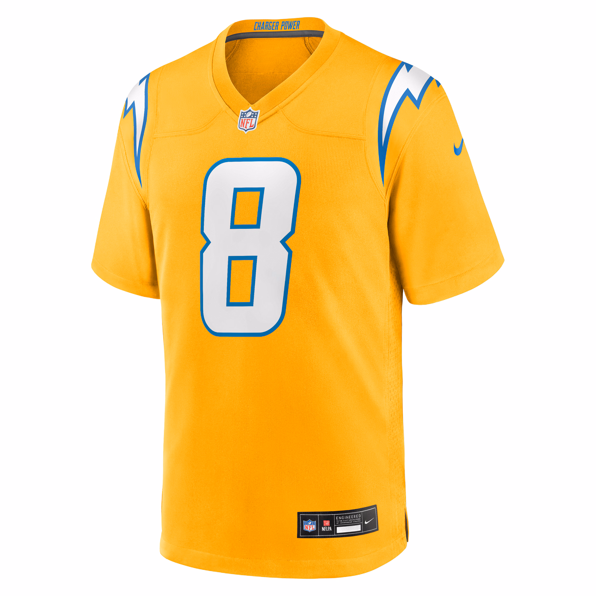 Omarion Hampton Los Angeles Chargers Nike Alternate Charger Power Game Player Jersey - Gold