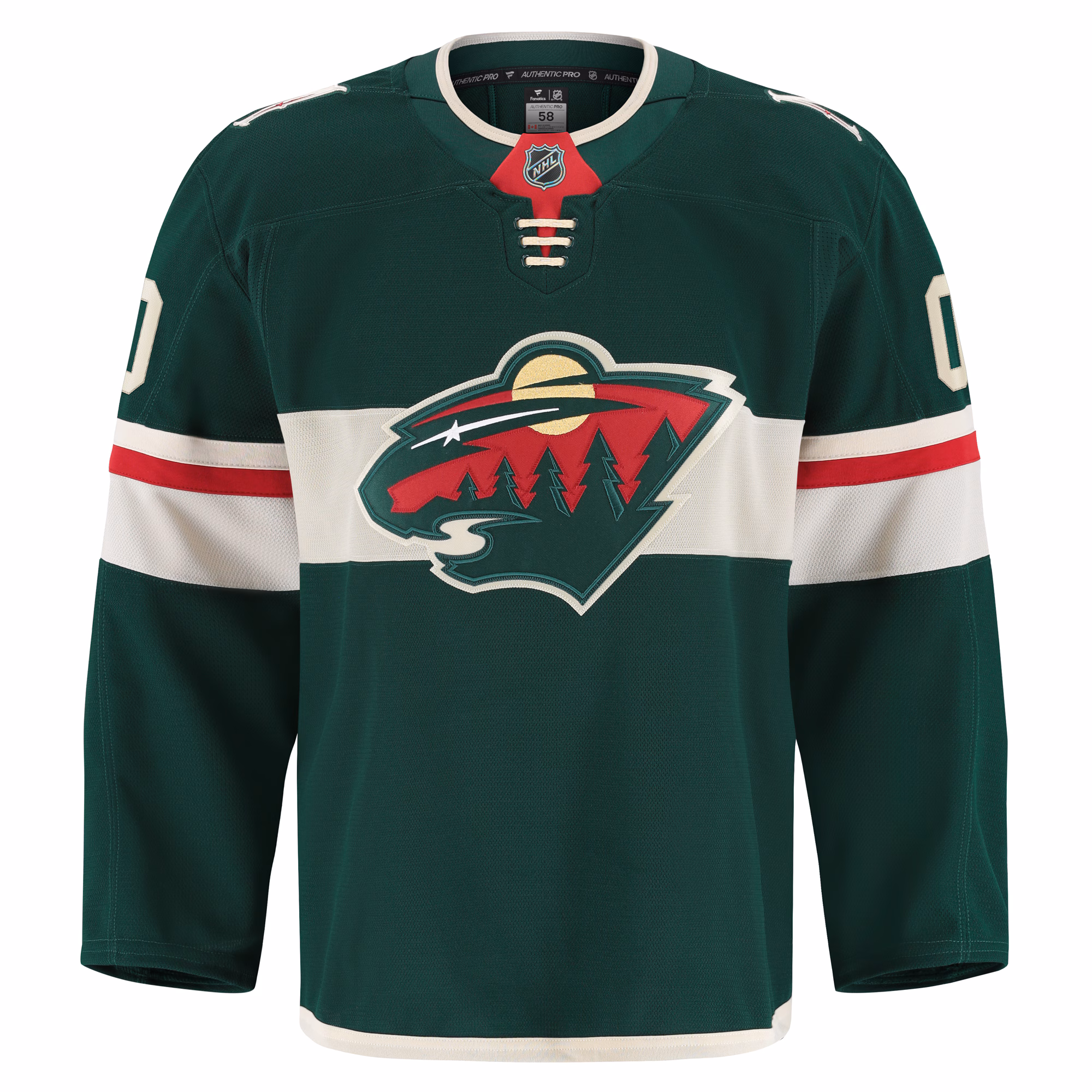 Minnesota Wild Fanatics Home Authentic Pro Custom Jersey - Green