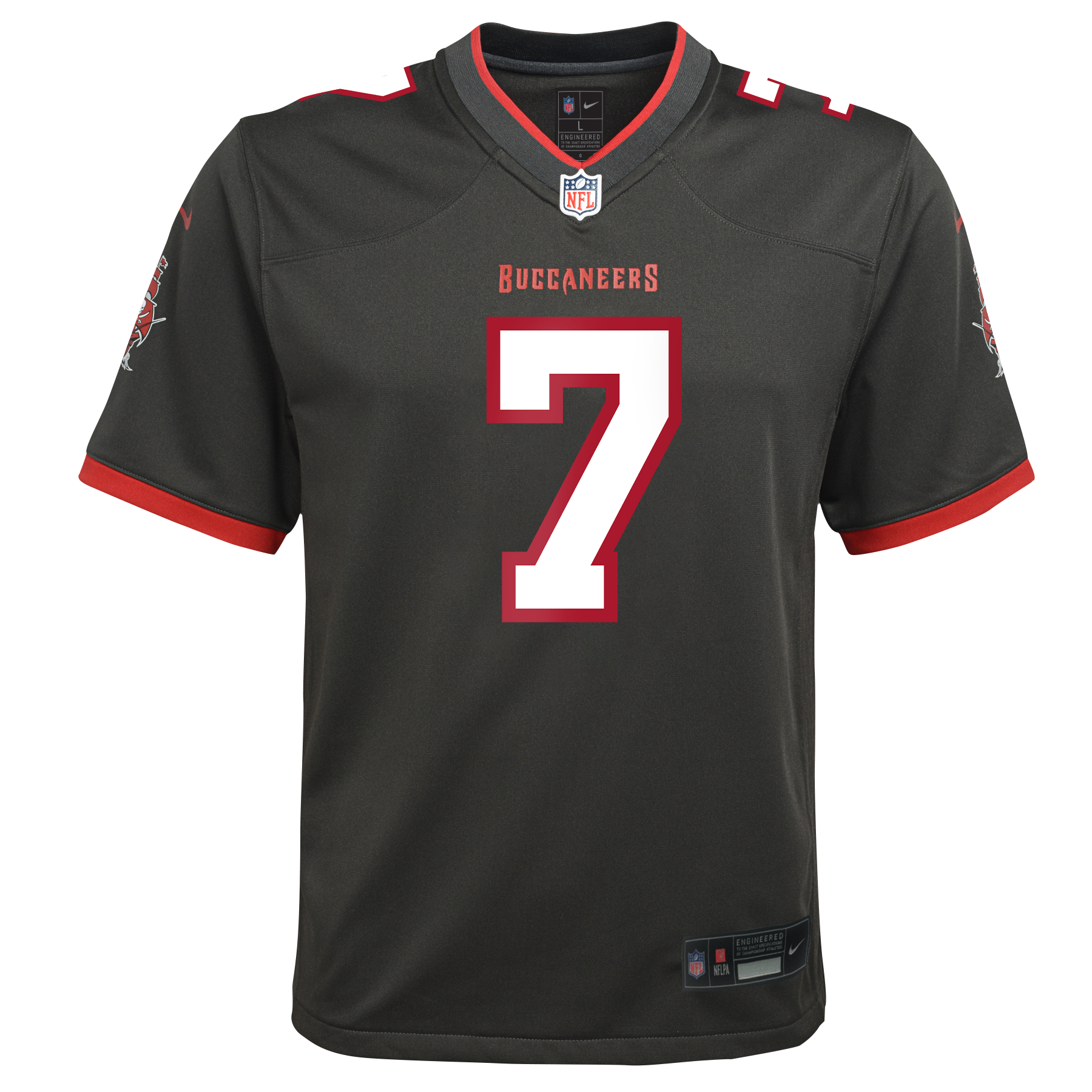 Bucky Irving Tampa Bay Buccaneers Nike Youth Alternate Game Jersey - Pewter