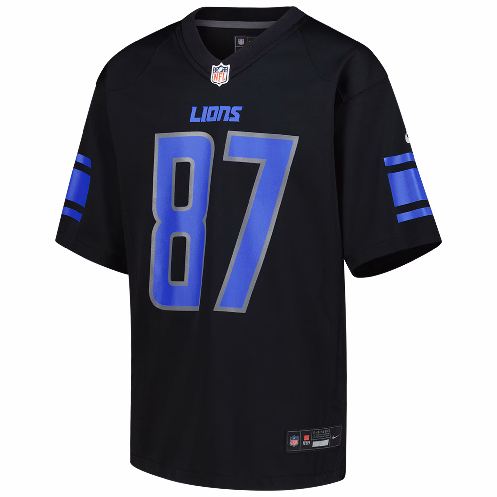 Sam LaPorta Detroit Lions Nike Youth Game Jersey - Black