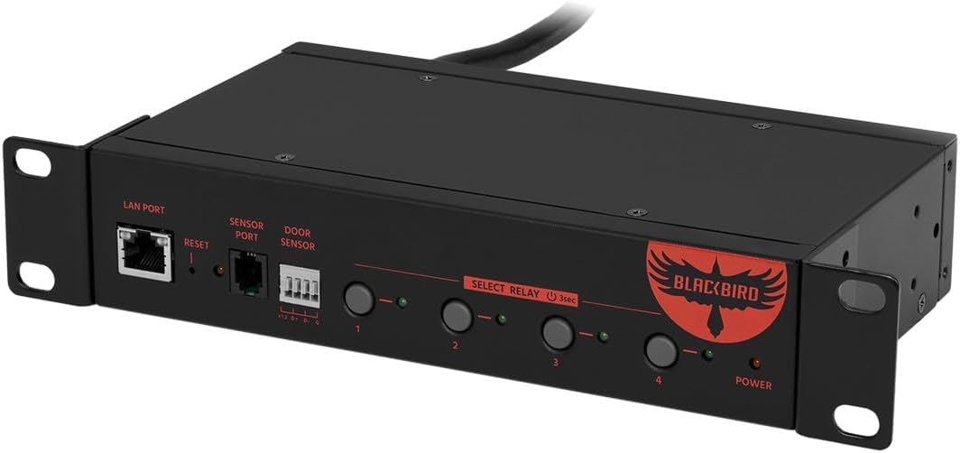 Monoprice Blackbird Pro 4-Outlet Smart PDU, IP-Based Remote Power Management Solution, Power Up, Power Down or Reboot Your Remote Equipment from Anywhere Over TCP/IP