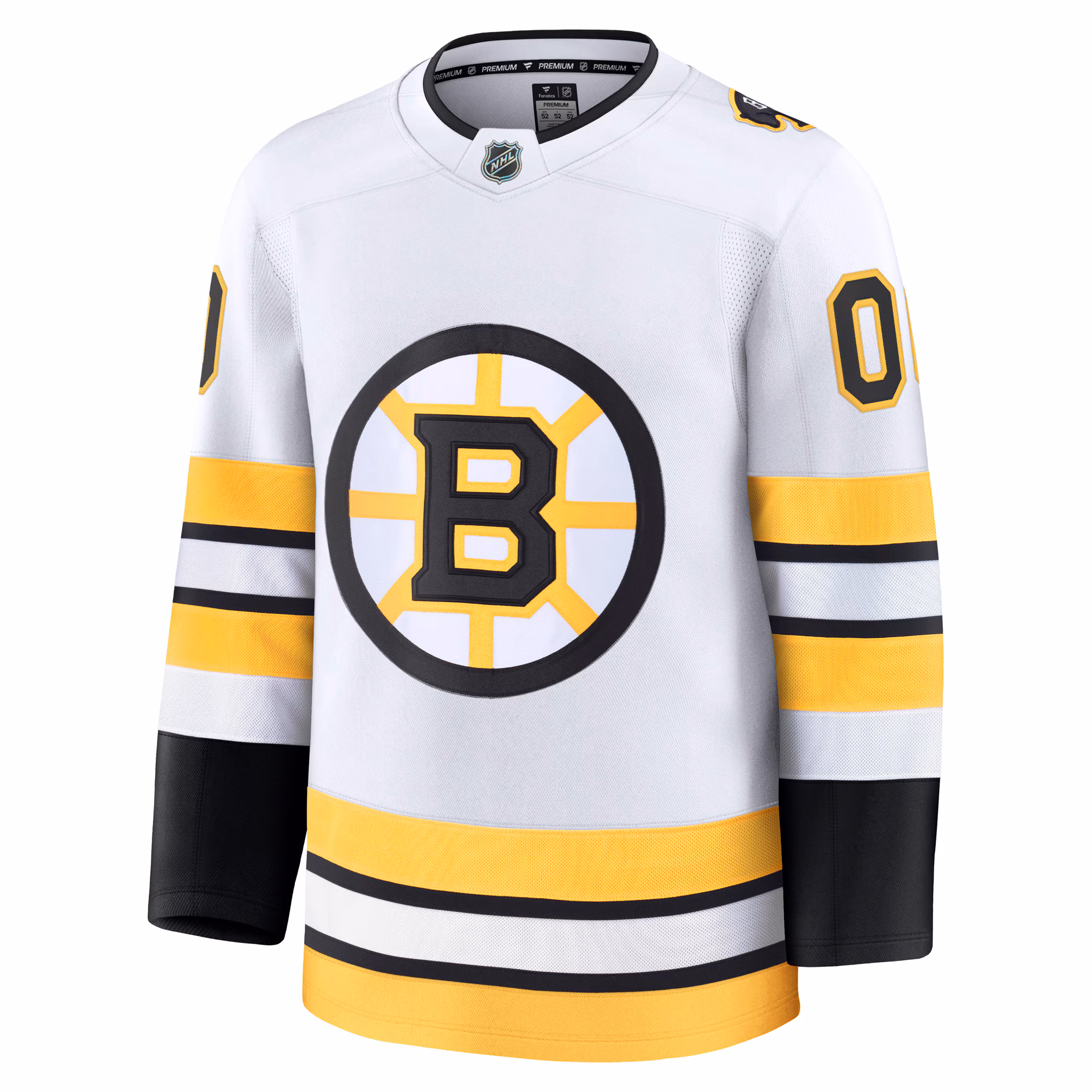 Boston Bruins Fanatics Away Premium Custom Jersey - White