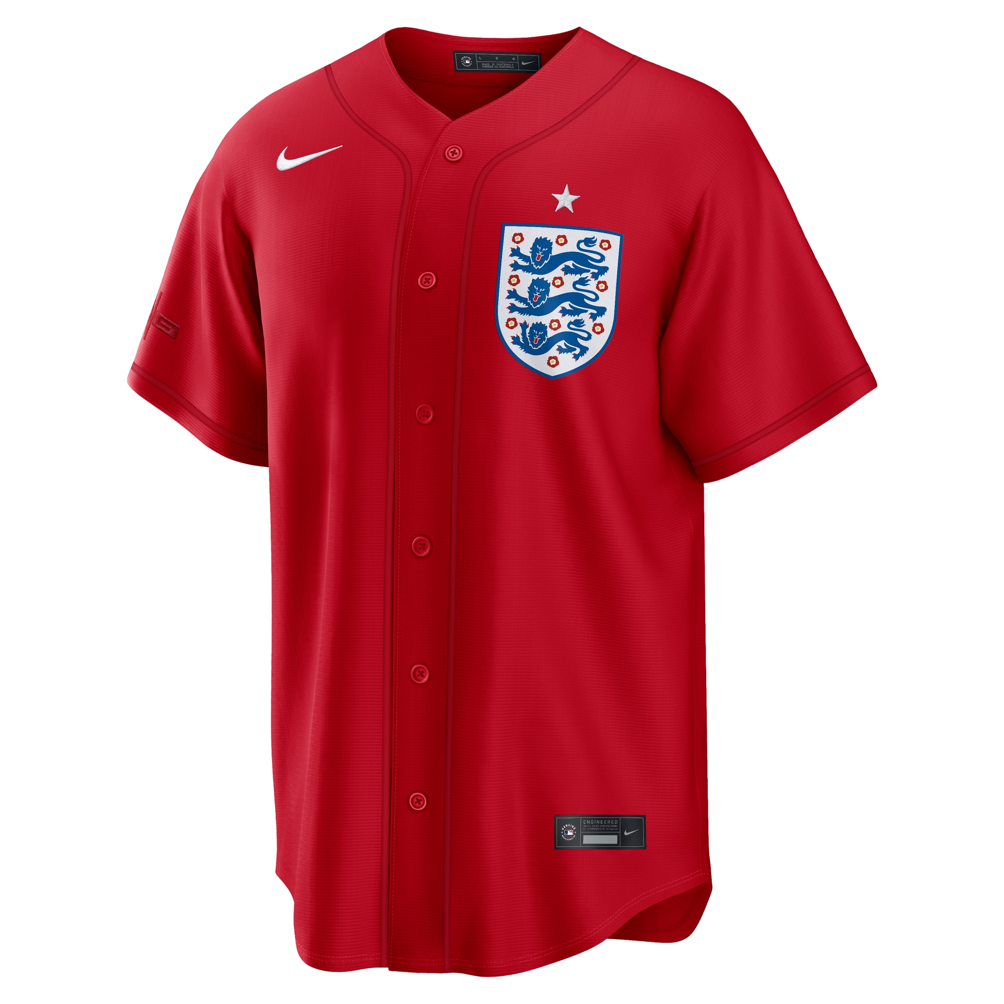 England National Team x MLB Nike Stadium Replica Jersey - Red