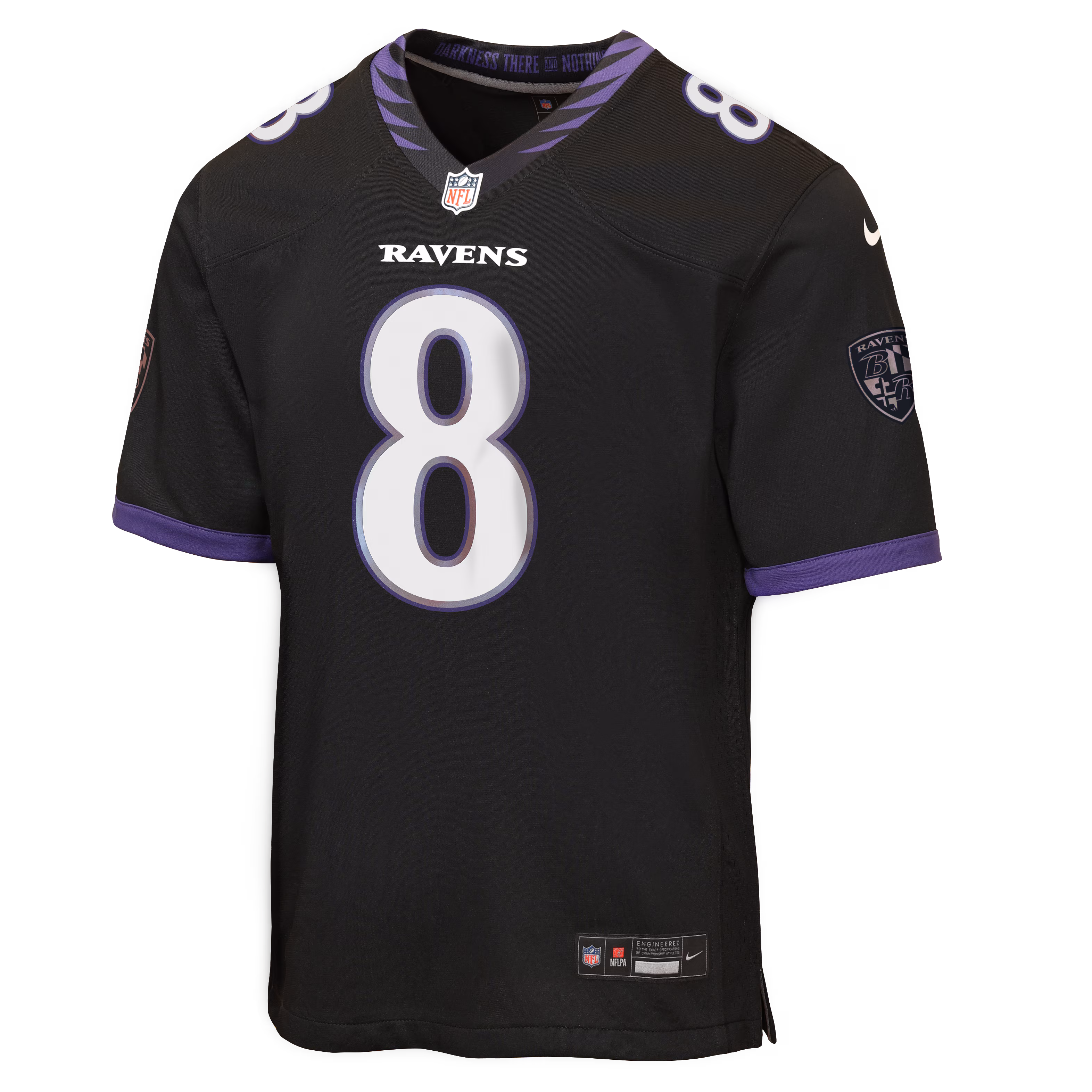 Lamar Jackson Baltimore Ravens Nike Youth Alternate Game Jersey - Black