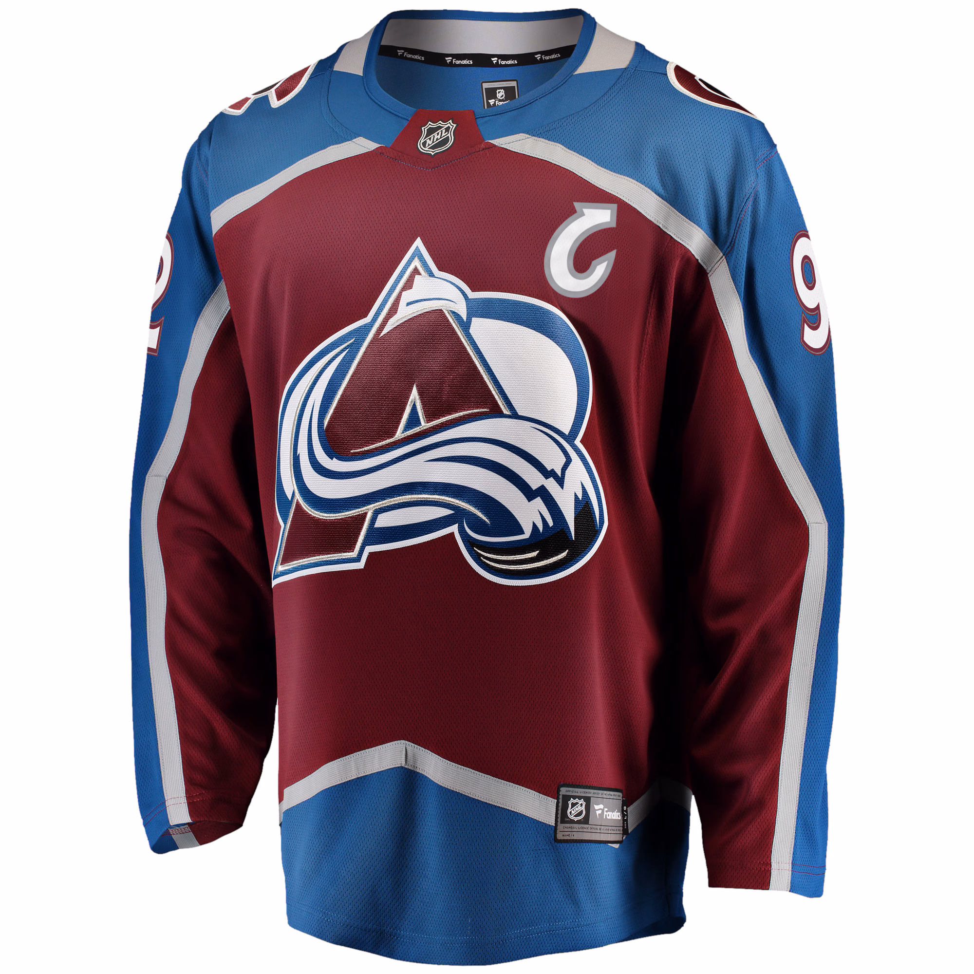 Gabriel Landeskog Colorado Avalanche Fanatics Captain Patch Home Breakaway Jersey - Burgundy