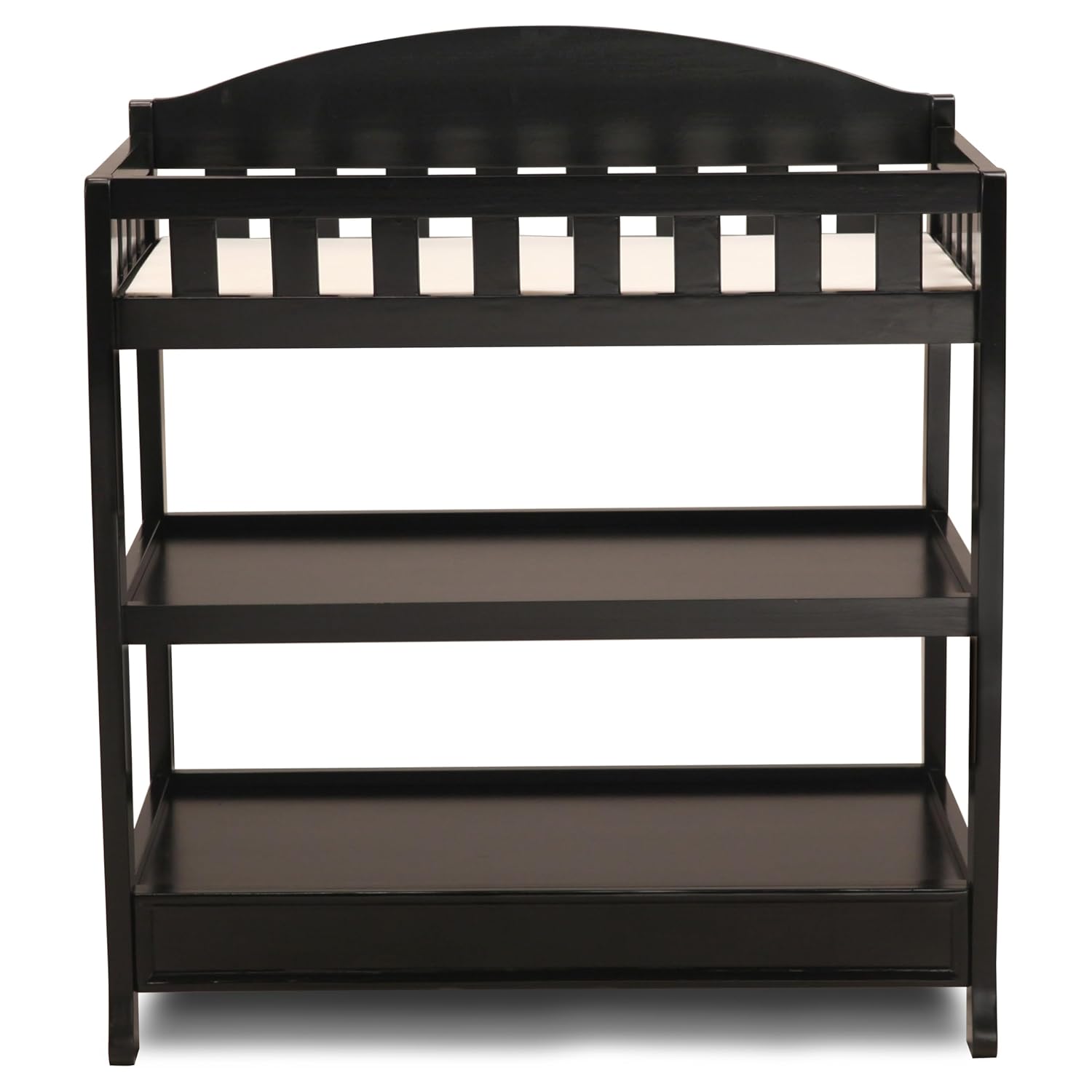 Delta Children Infant Changing Table with Pad, Ebony Black