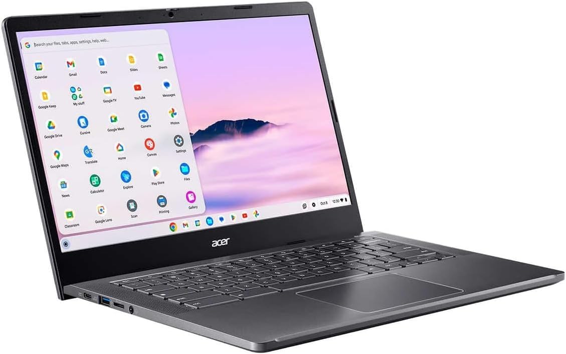 acer 2024 Chromebook Plus 514 Touchscreen Laptop, Intel 8-Core i3-N305, 8GB LPDDR5, 512GB SSD, 14