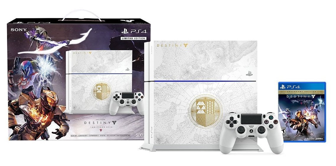 PlayStation 4 500GB Limited Edition Console - Destiny: The Taken King Bundle Discontinued (Renewed)