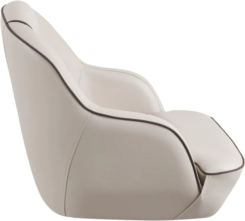 Bucket Pontoon Boat Seat (White/Blue)