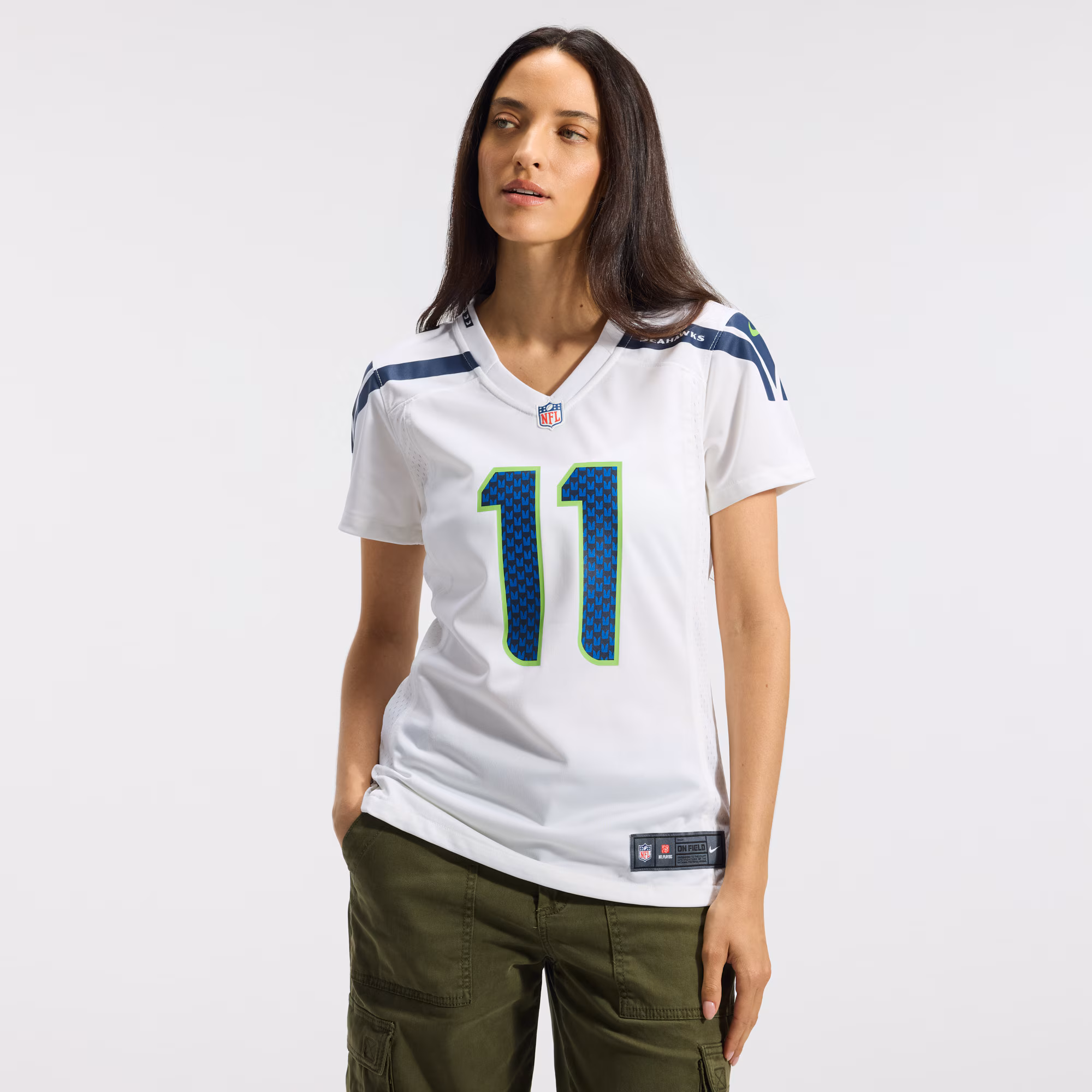 Jaxon Smith-Njigba Seattle Seahawks Nike Women's  Game Jersey -  White