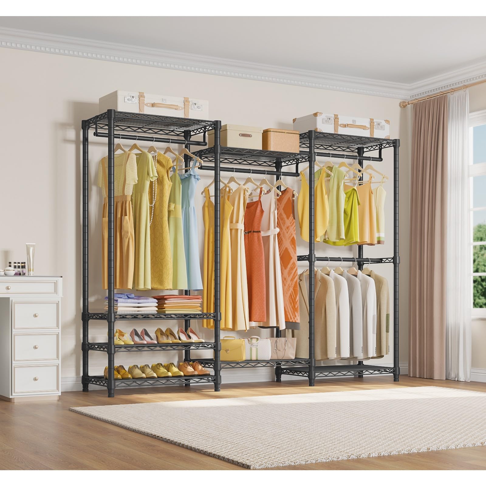 VIPEK V5 Heavy Duty Clothes Rack - Portable Wardrobe, 890 lbs