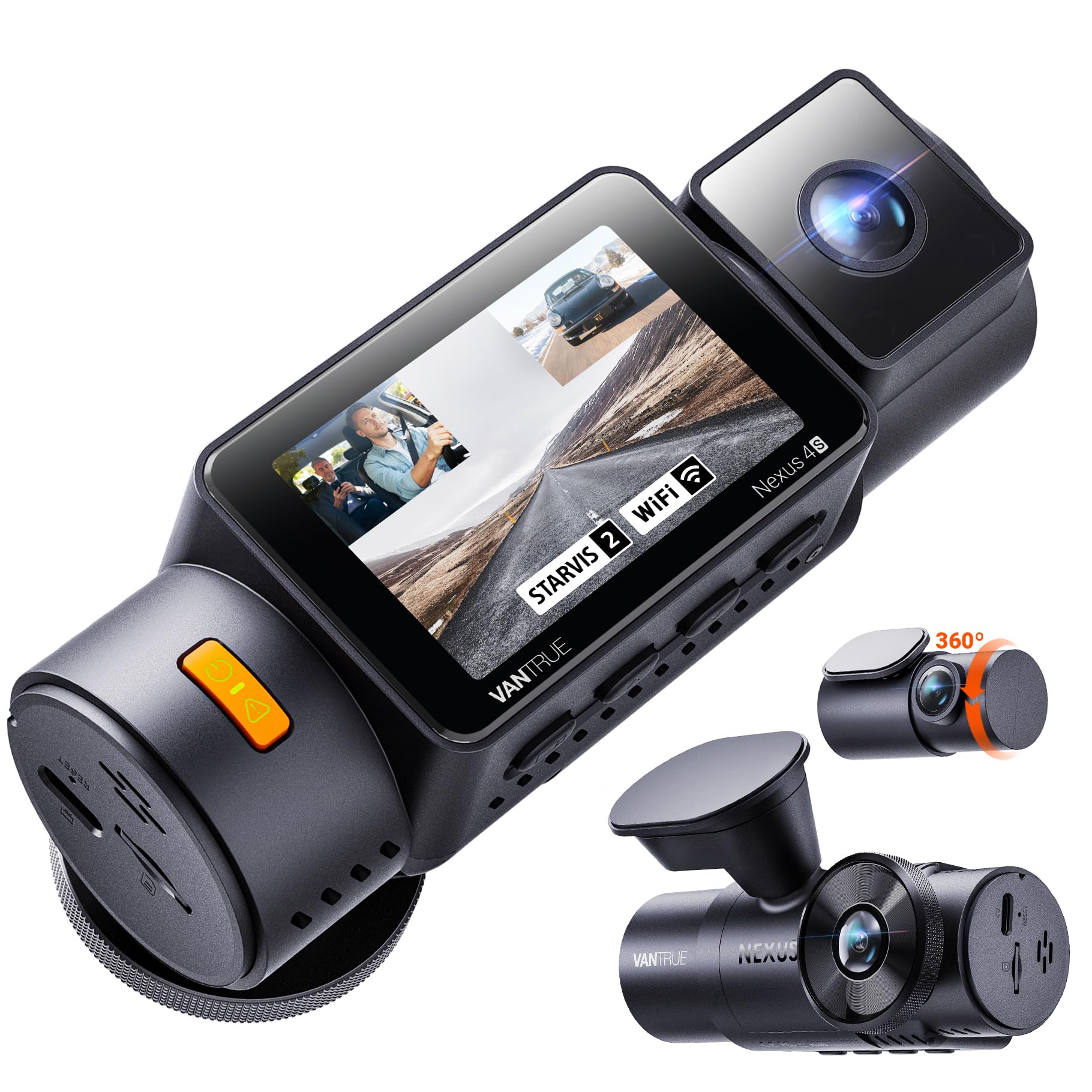 VANTRUE New N4S 3 Channel Dash Cam with Night Vision