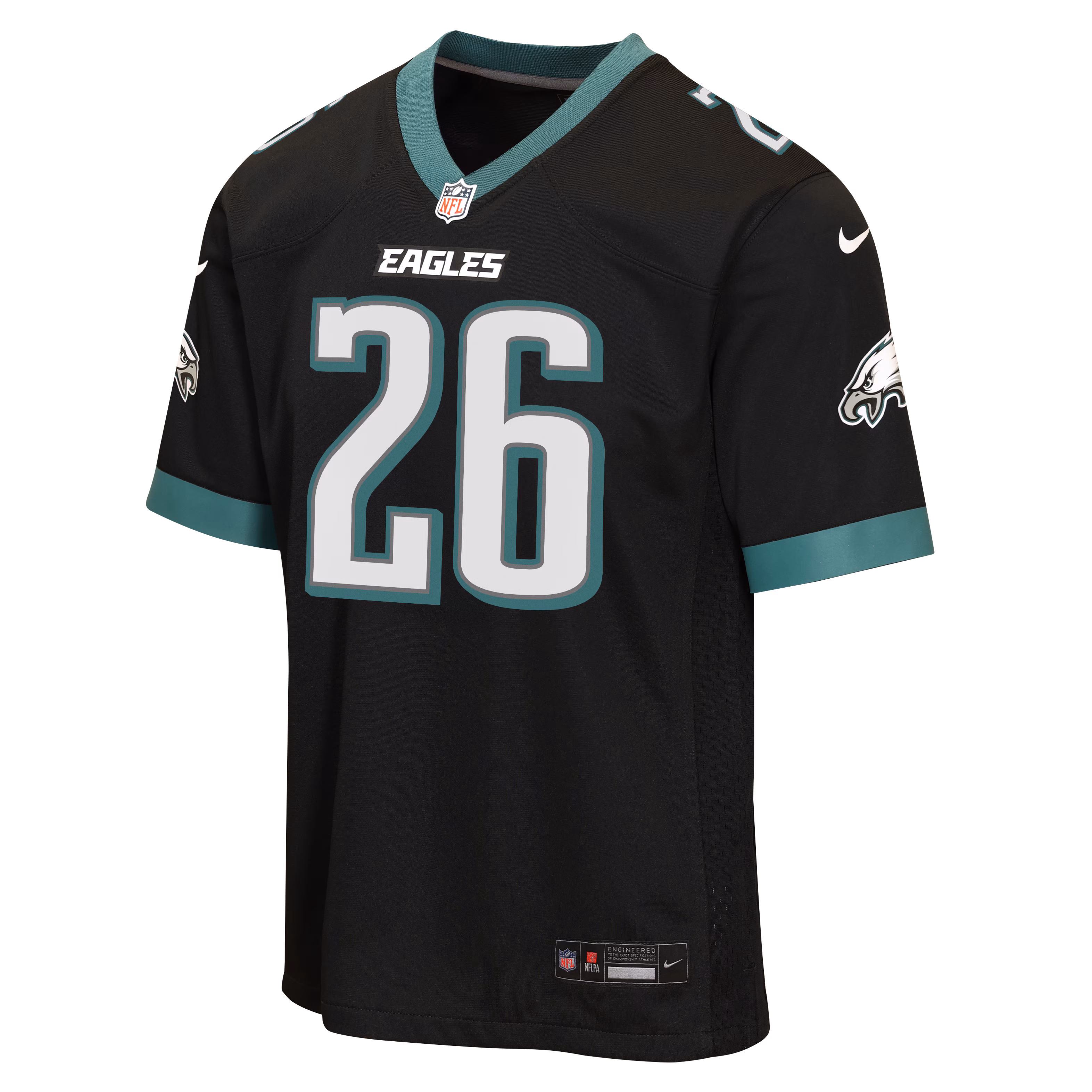 Saquon Barkley Philadelphia Eagles Nike Youth Alternate Game Jersey - Black