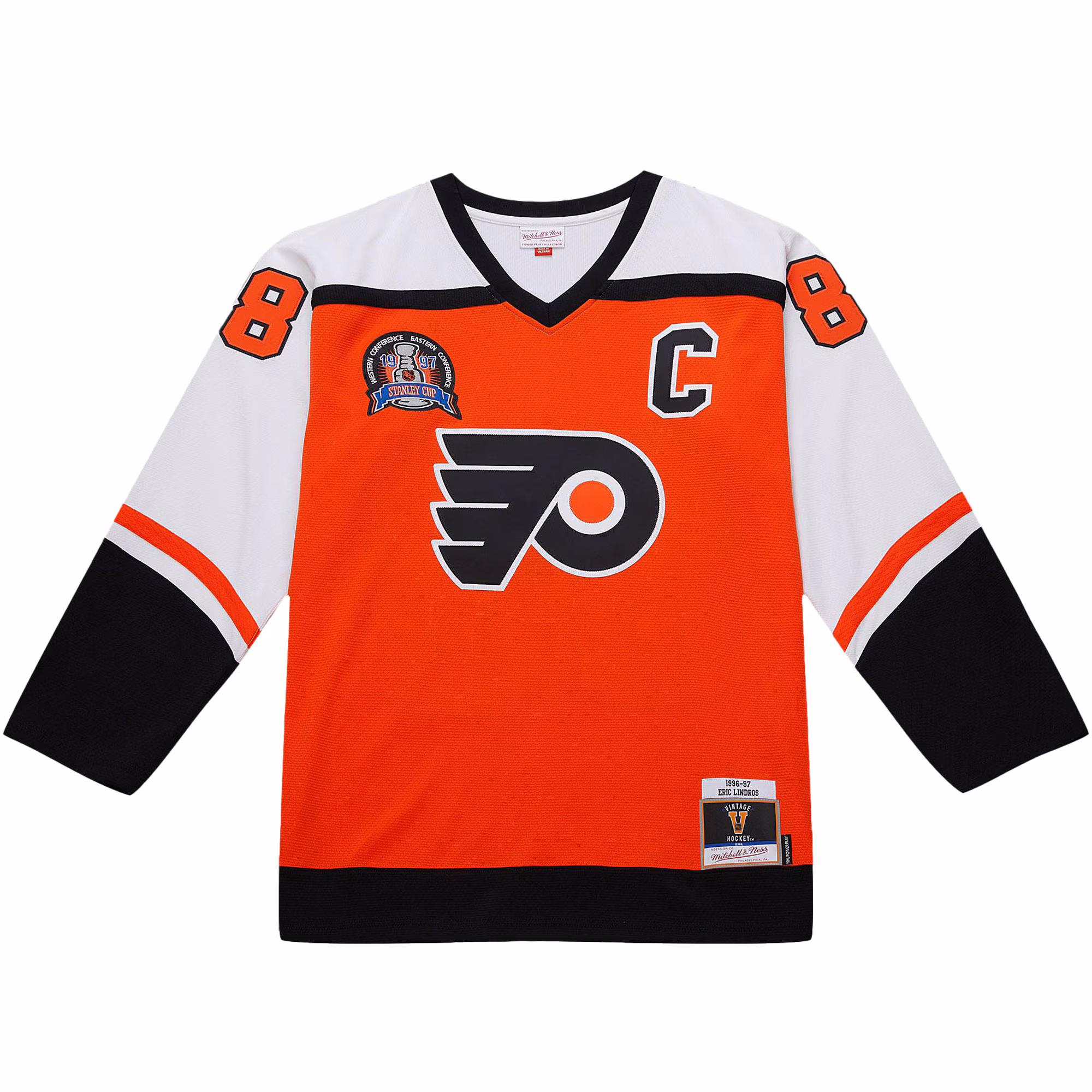 Eric Lindros Philadelphia Flyers 1996-97 Power Play Jersey - Orange