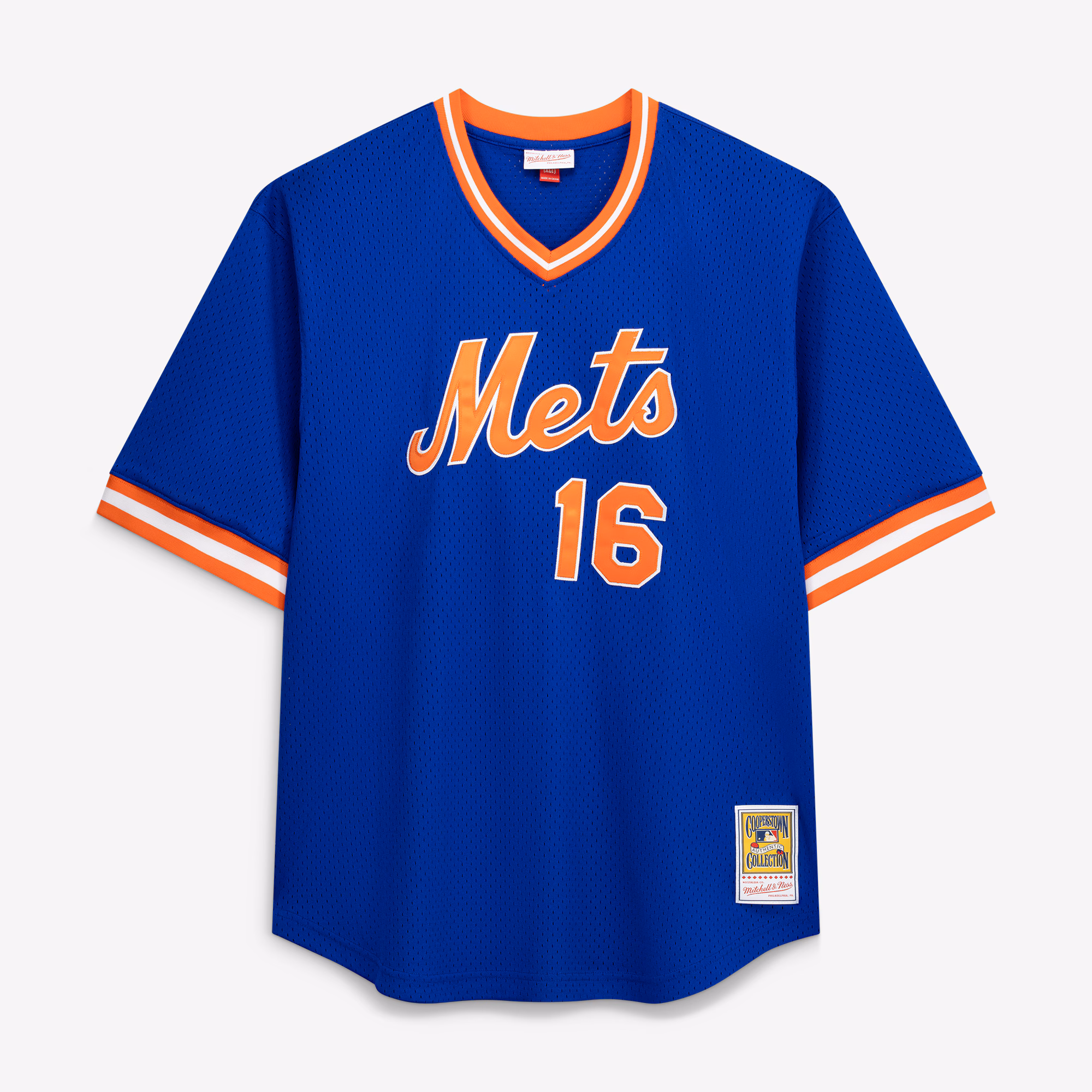 Dwight Gooden New York Mets Profile Big & Tall Cooperstown Collection Mesh Batting Practice Jersey - Royal