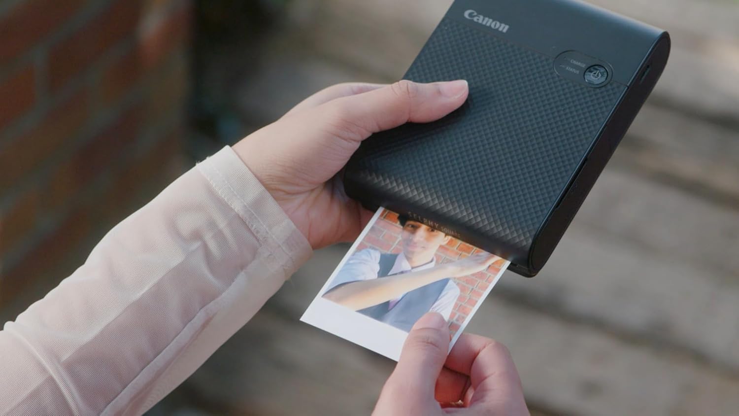 Canon SELPHY Square QX10 Compact Portable Photo Printer, Instant Photo Printer, Mobile Friendly, AirPrint, Black