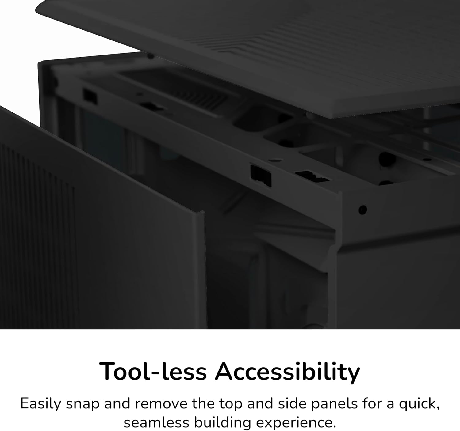 HYTE Y70 Touch Infinite Modern Aesthetic Gaming PC Case - Integrated 2.5K LCD Touchscreen Screen Display - Dual Chamber ATX Desktop Chassis - 10 Fan Capacity - Luxury PCIe 4.0 Riser Cable- Pitch Black