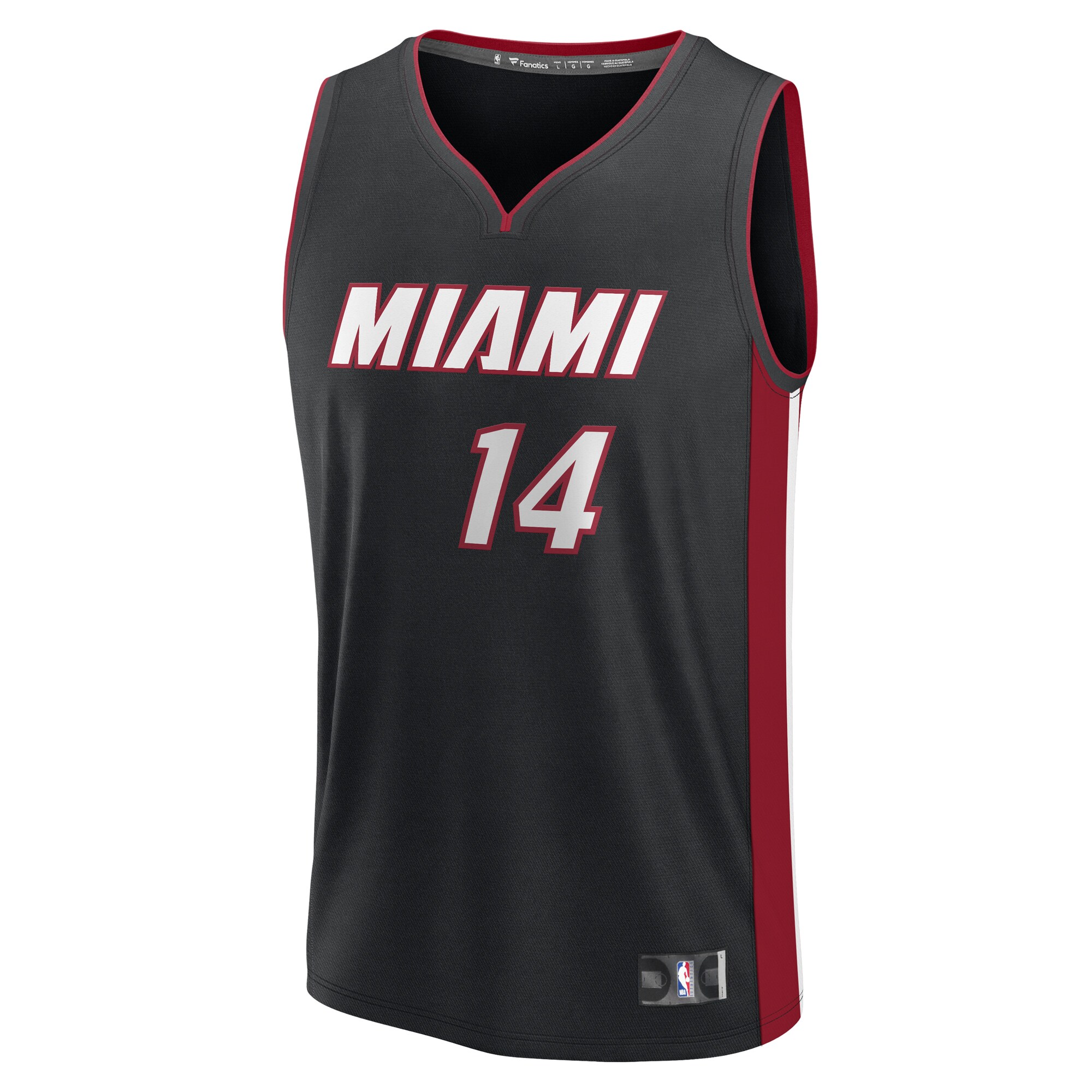 Tyler Herro Miami Heat Fanatics Youth Fast Break Replica Player Jersey - Black - Icon Edition