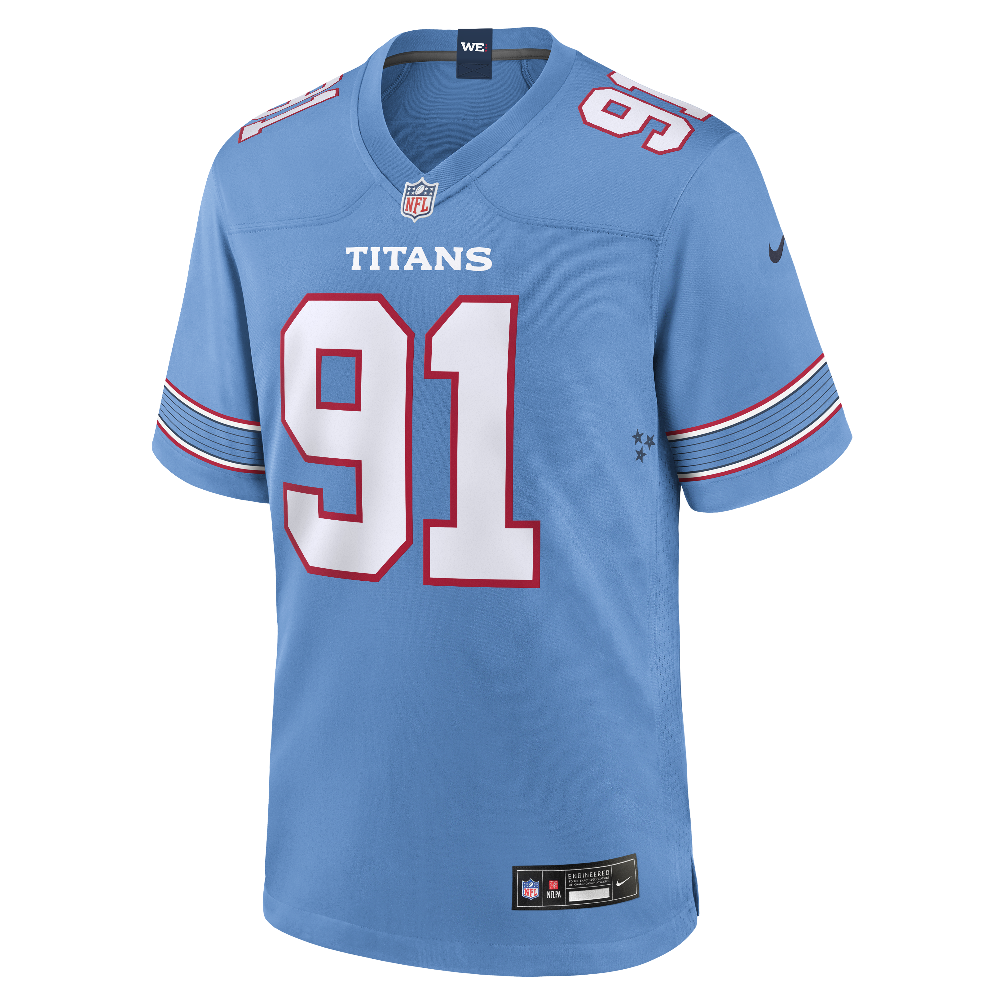 John Franklin-Myers Tennessee Titans Nike Team Game Jersey - Light Blue