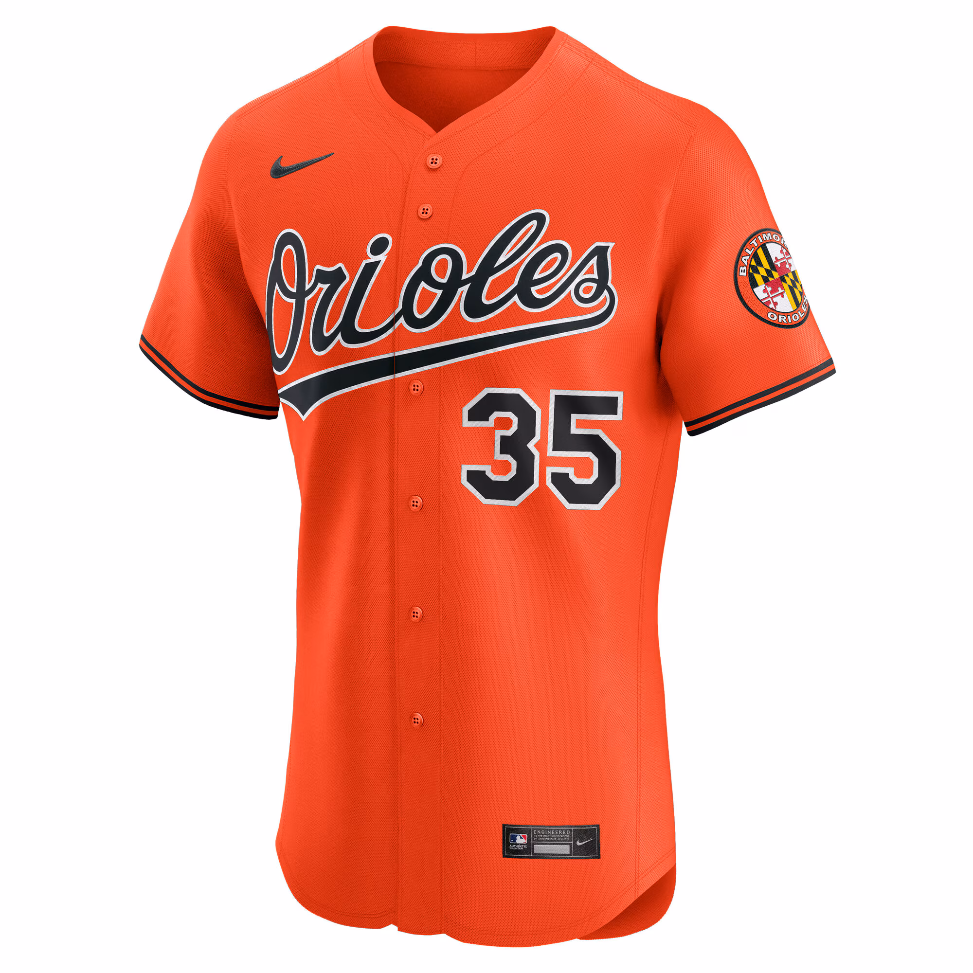 Adley Rutschman Baltimore Orioles Nike Alternate 2 Elite Jersey - Orange
