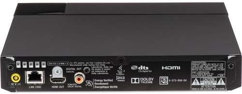 SONY Wi-Fi Upgraded Multi Region Zone Free Blu Ray DVD Player - PAL/NTSC - Wi-Fi - 1 USB, 1 HDMI, 1 COAX, 1 ETHERNET Connections - 6 Feet HDMI Cable Included
