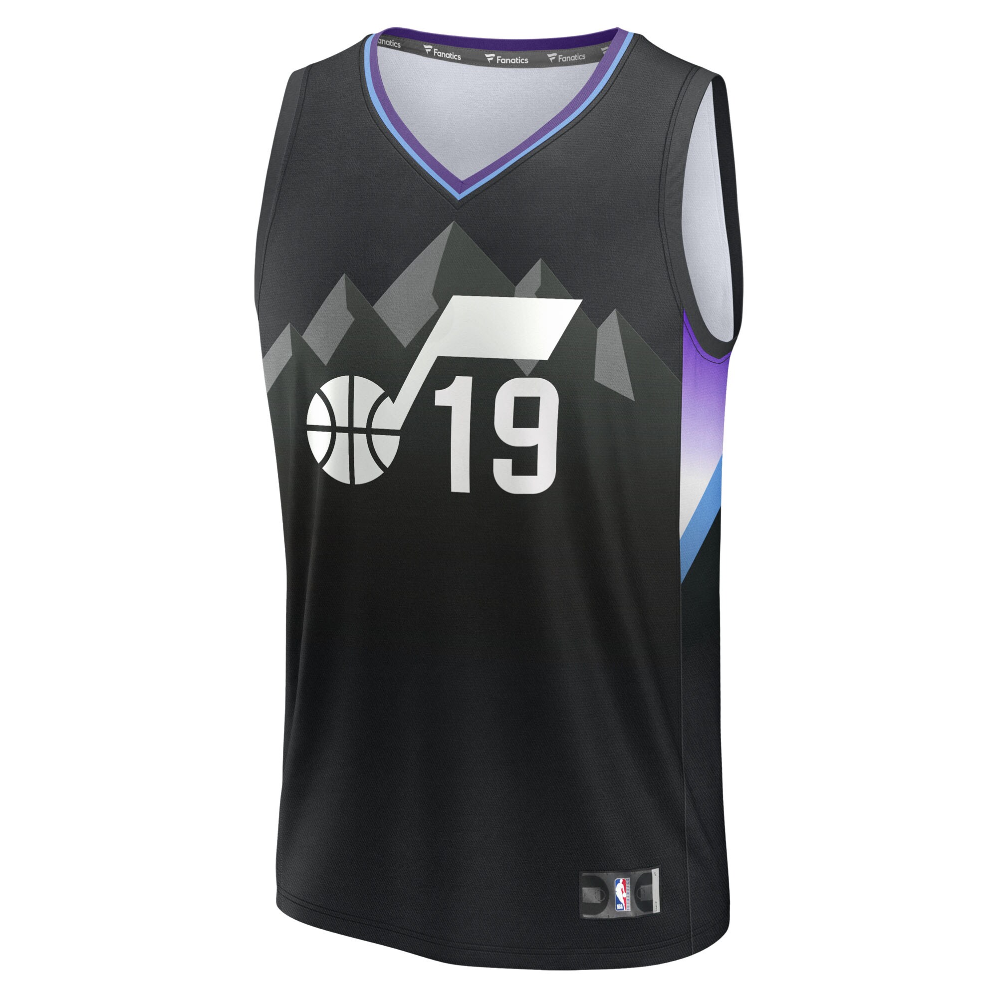 Ace Bailey Utah Jazz Fanatics 2025 NBA Draft First Round Pick Fast Break Replica Jersey - Statement Edition - Black