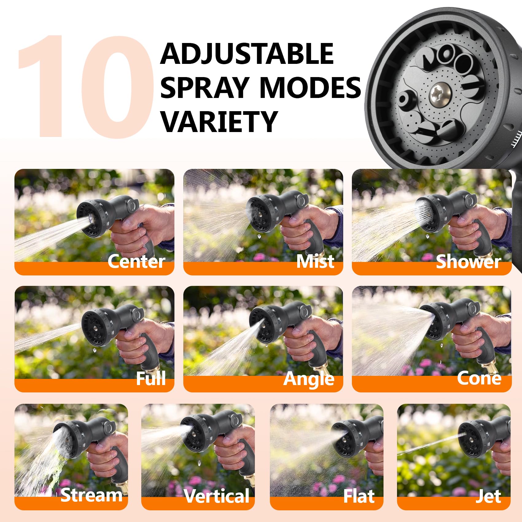 WIKIWIKI Retractable Garden Hose Reel 1/2