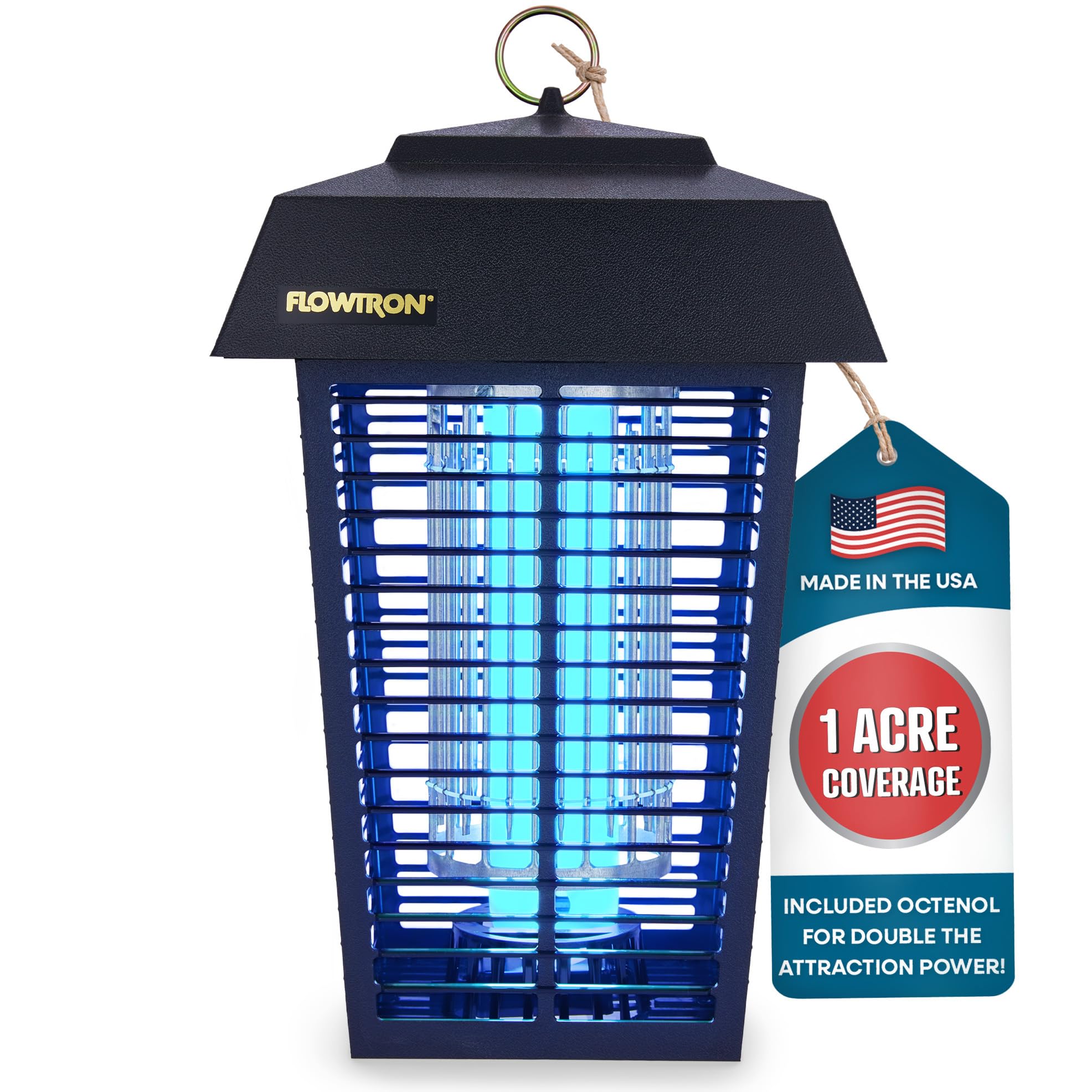 FLOWTRON Bug Zapper with 40W Bulb & 5600V Grid for 1 Acre