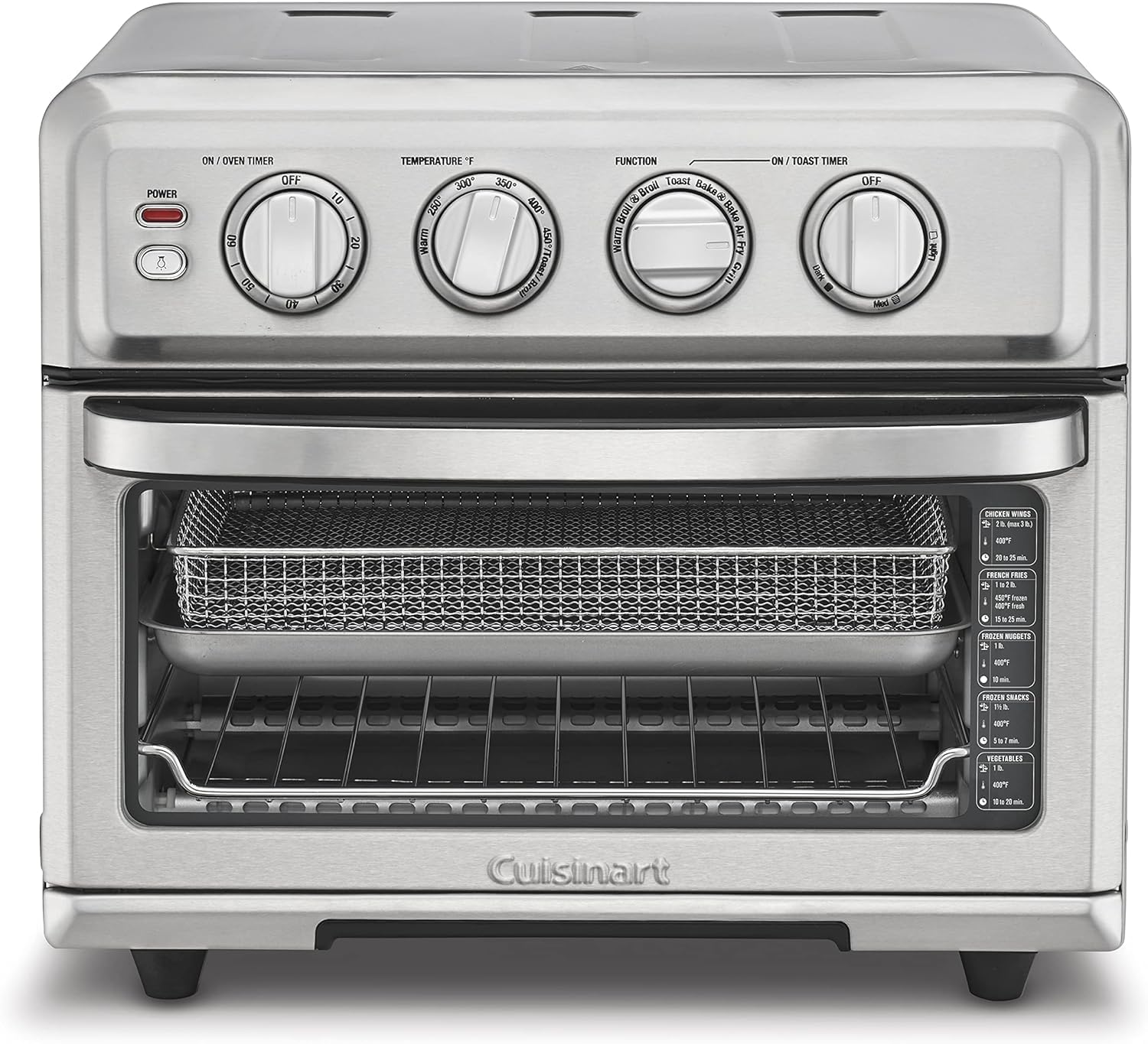 CUISINART Air Fryer Toaster Oven 8-in-1, 1800W, Stainless Steel