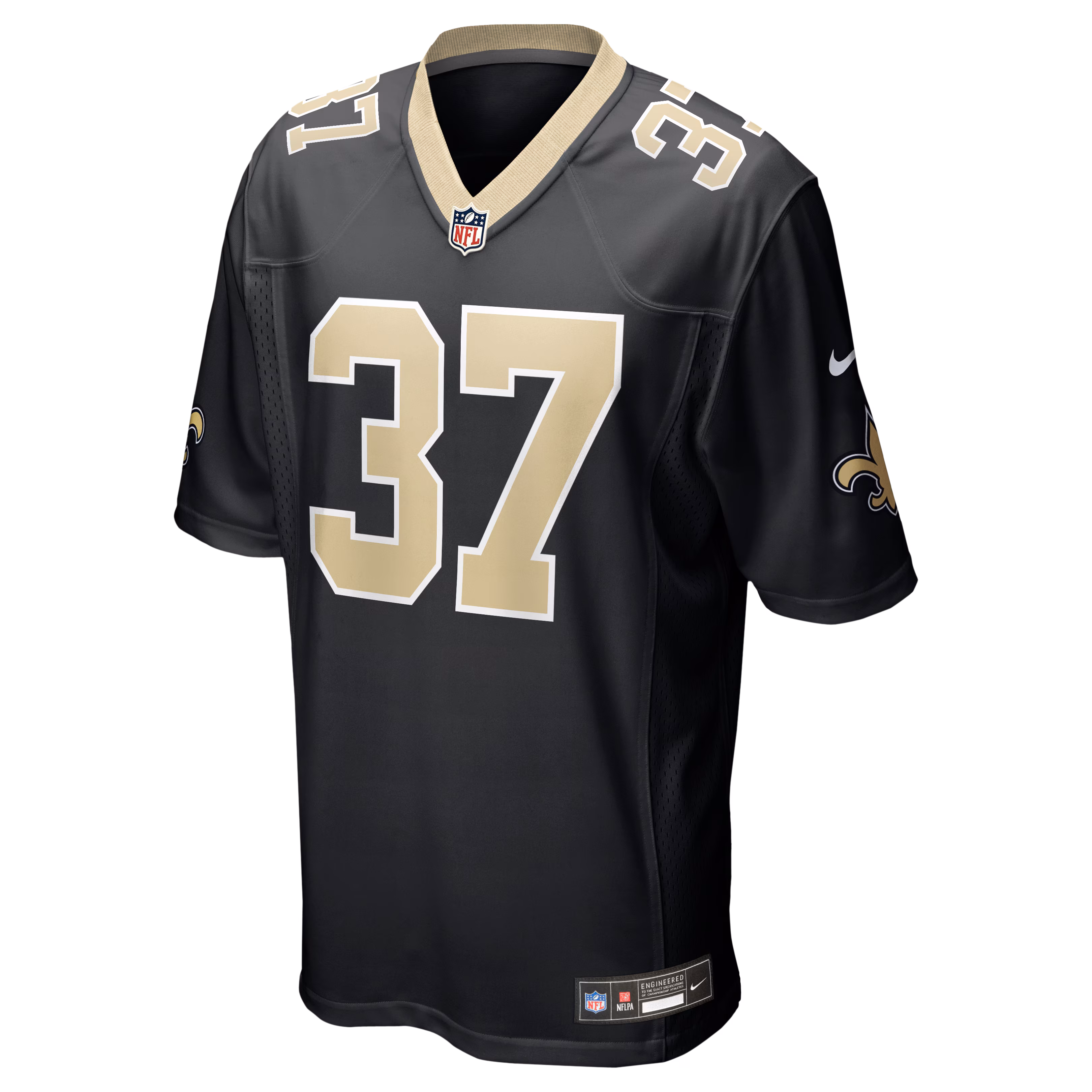 Steve Gleason New Orleans Saints Nike Game Retired Player Jersey - Black
