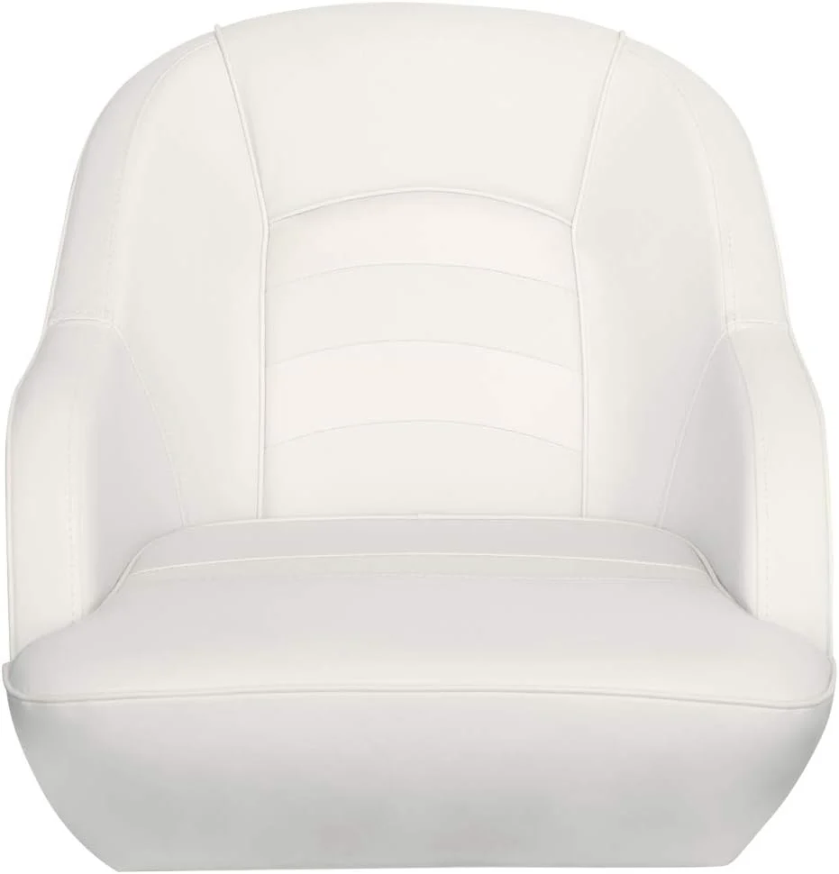 Bucket Pontoon Boat Seat (White/Blue)