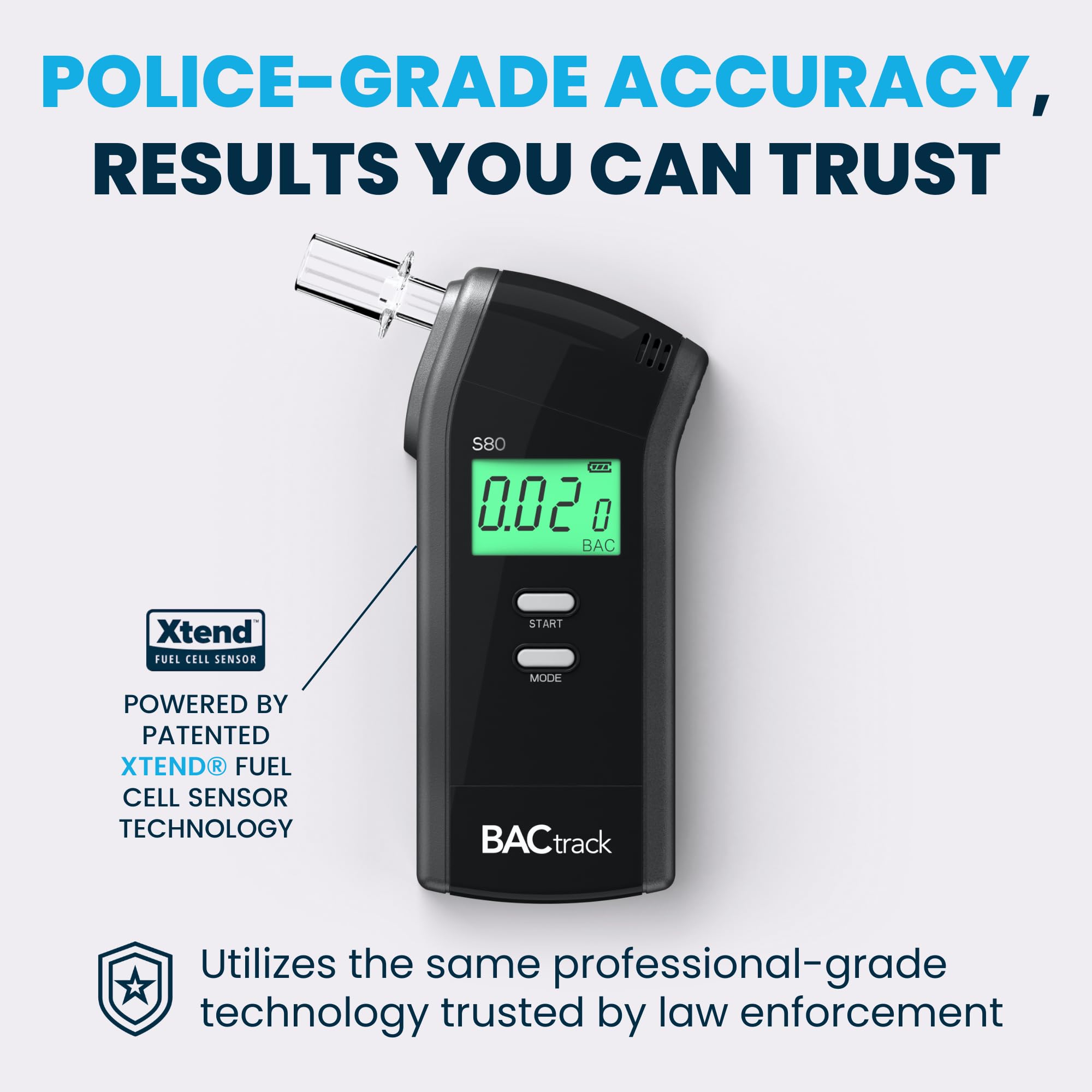 BACTRACK S80 Breathalyzer | Portable Alcohol Tester | FDA Approved