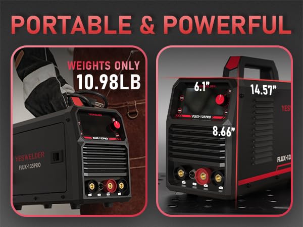 YESWELDER YESWELDER 135A MIG Welder 3-in-1 Digital Display