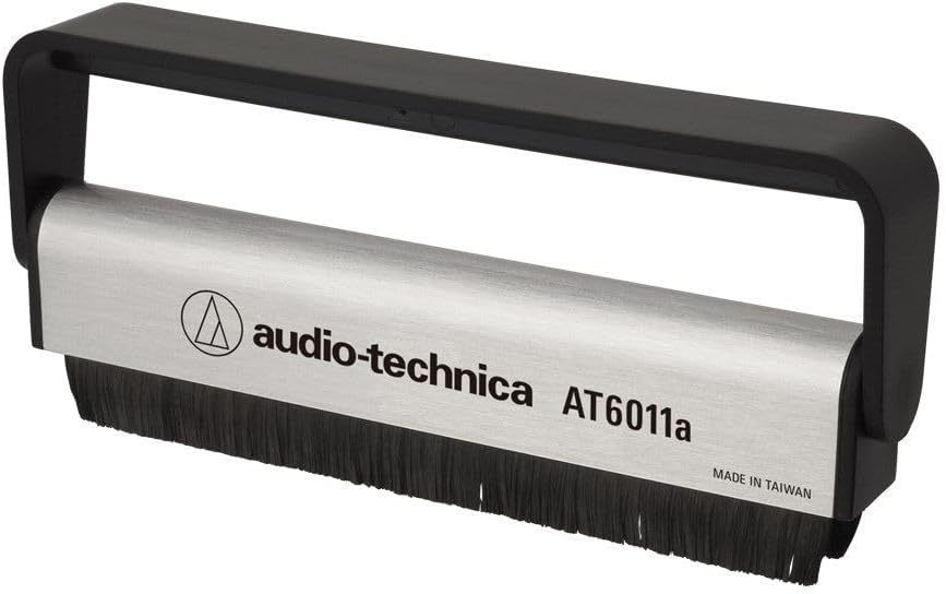 Audio Technica AT6011A Anti Static LP Cleaning Brush (Silver/Black)