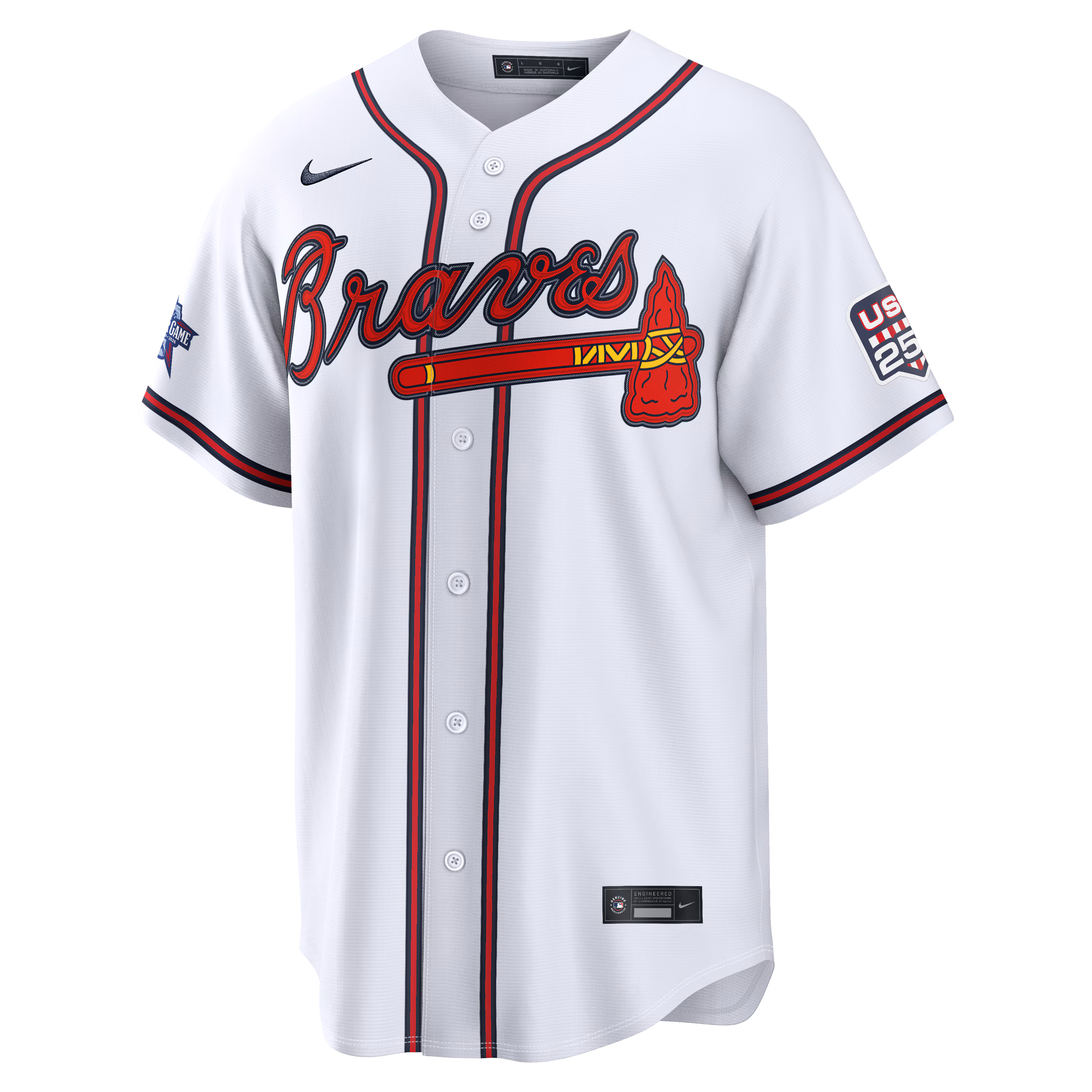 2026 All-Star Edition Stars & Stripes Atlanta Braves Drake Baldwin Nike White Stadium Jersey