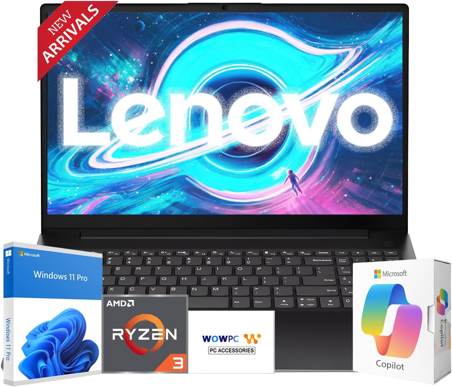 Lenovo 2026 New V15 Business and Student Laptop, Ryzen 3 7320U(Outperforms Intel i7-1065G7), 16GB RAM, 512GB SSD, 15.6