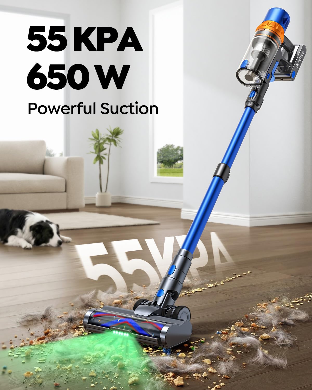 SUNSARE Cordless Vacuum Cleaner X13 with 70Mins Runtime