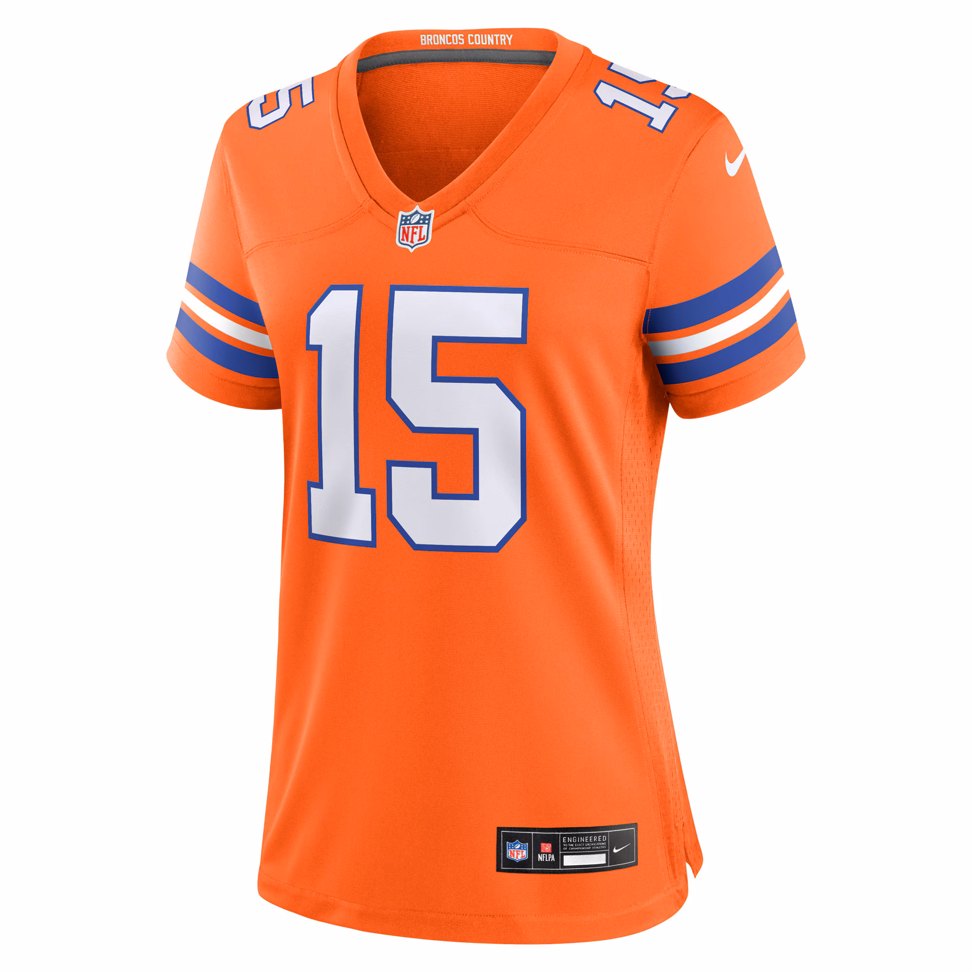 Nik Bonitto Denver Broncos Nike Women's Alternate 2 Mile High Collection 1977 Throwback Game Jersey -  Orange