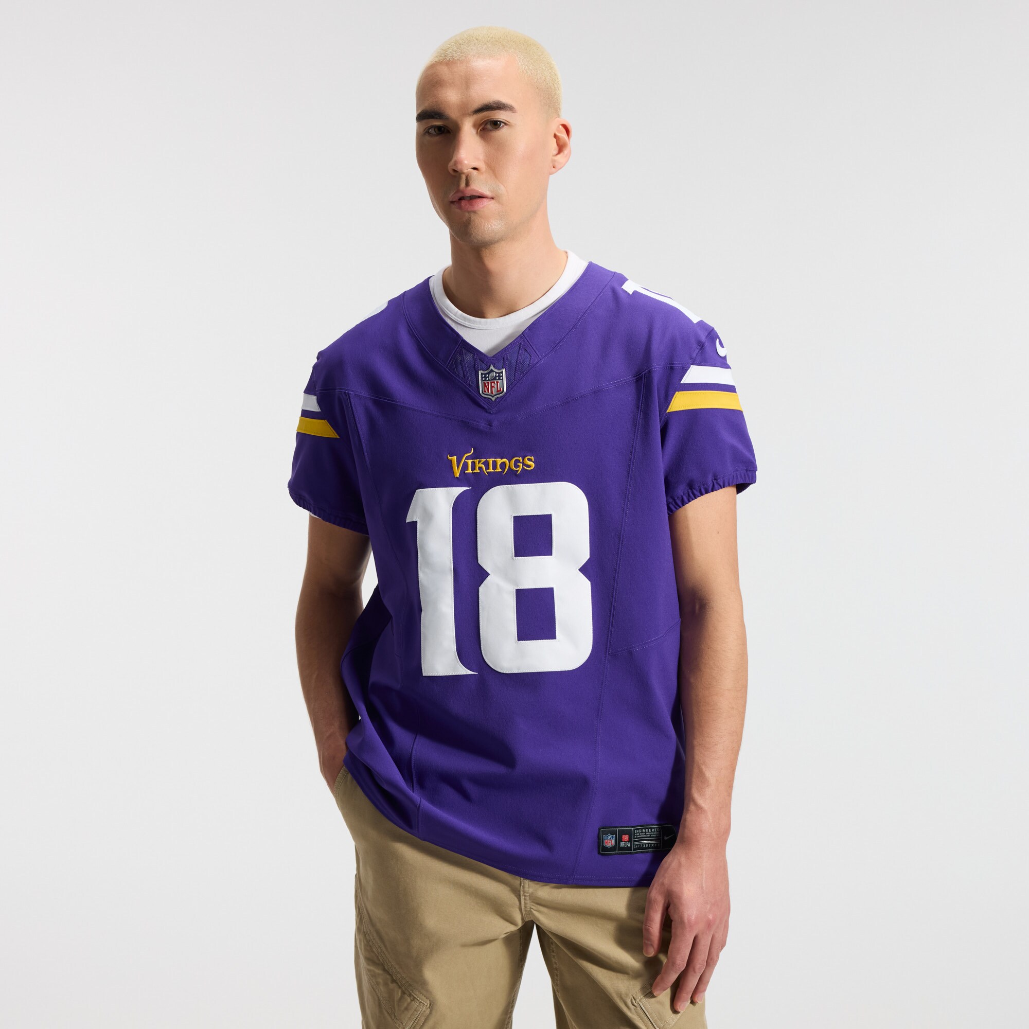 Justin Jefferson Minnesota Vikings Nike  Vapor F.U.S.E. Elite Jersey - Purple
