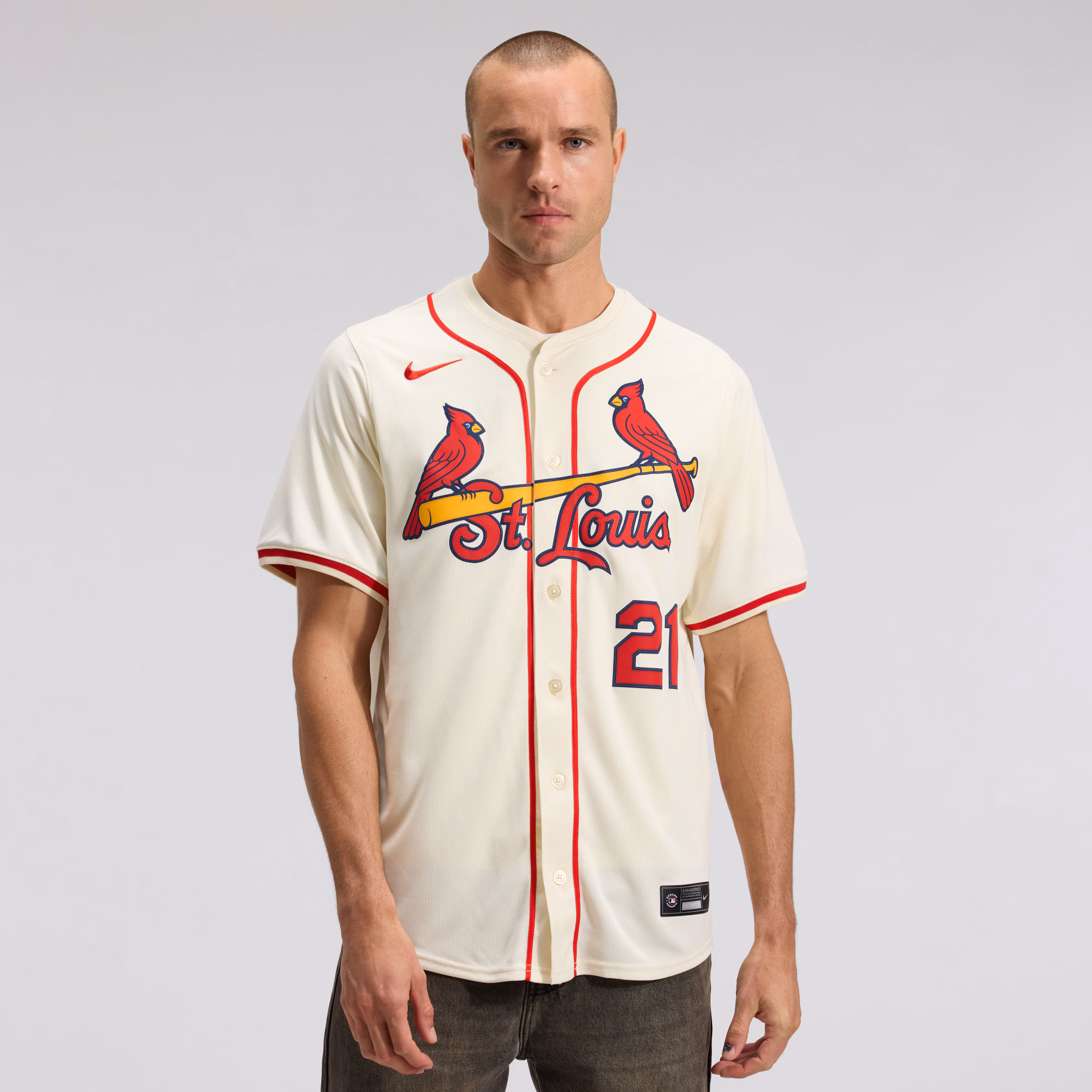 Lars Nootbaar St. Louis Cardinals Nike Alternate 2 Limited Jersey - Cream