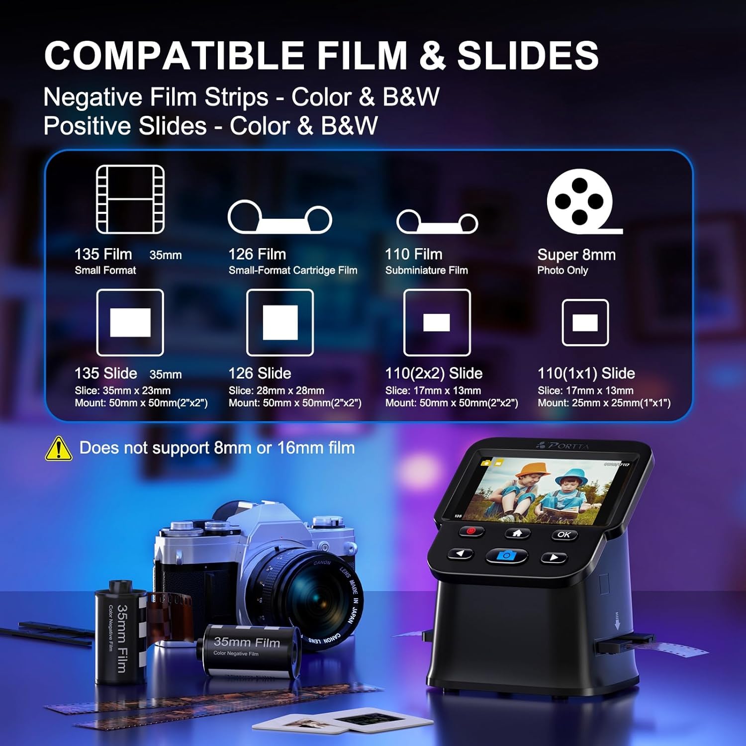 PORTTA Film Scanner with 5