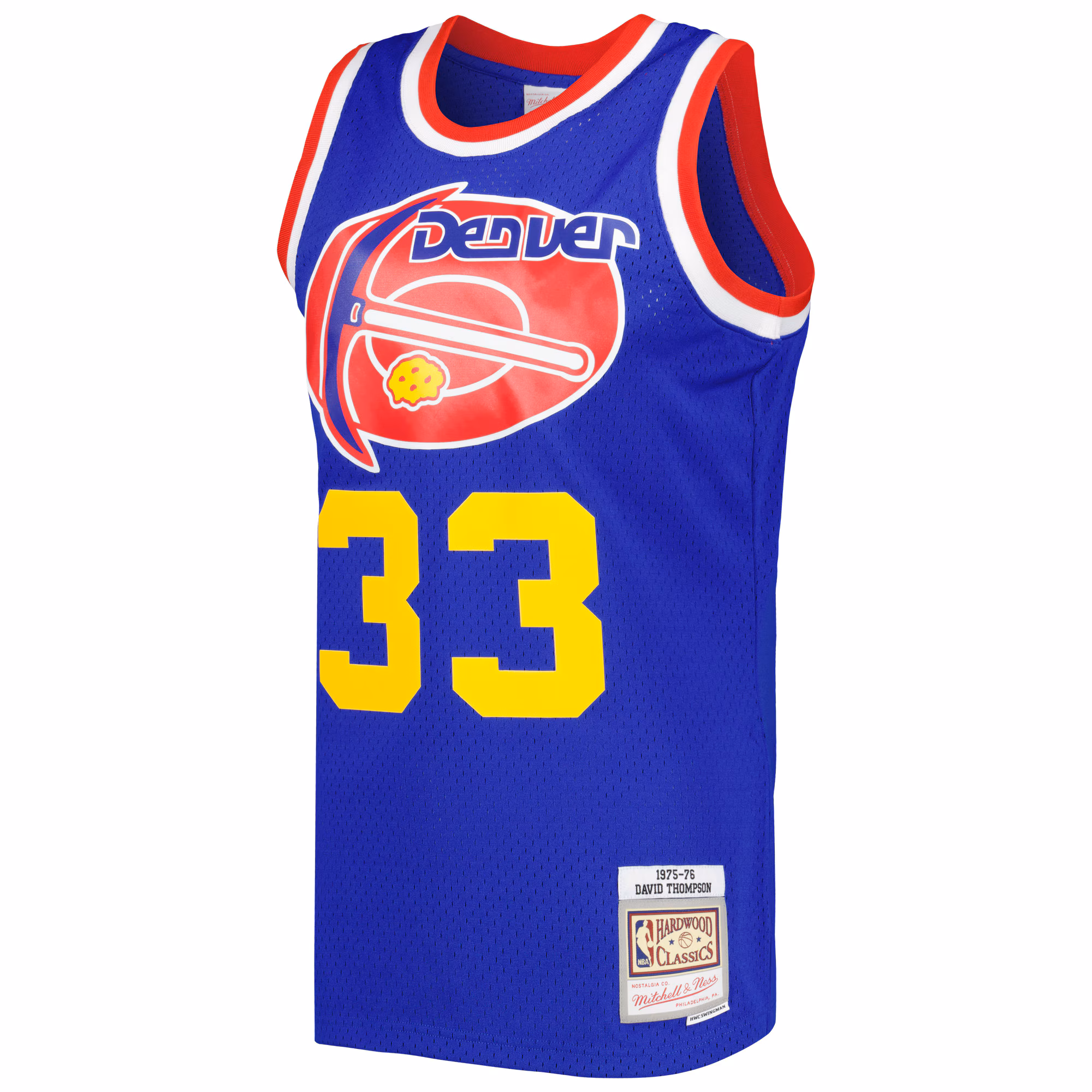 David Thompson Denver Nuggets Mitchell & Ness Hardwood Classics 1975/76 Swingman Jersey - Royal