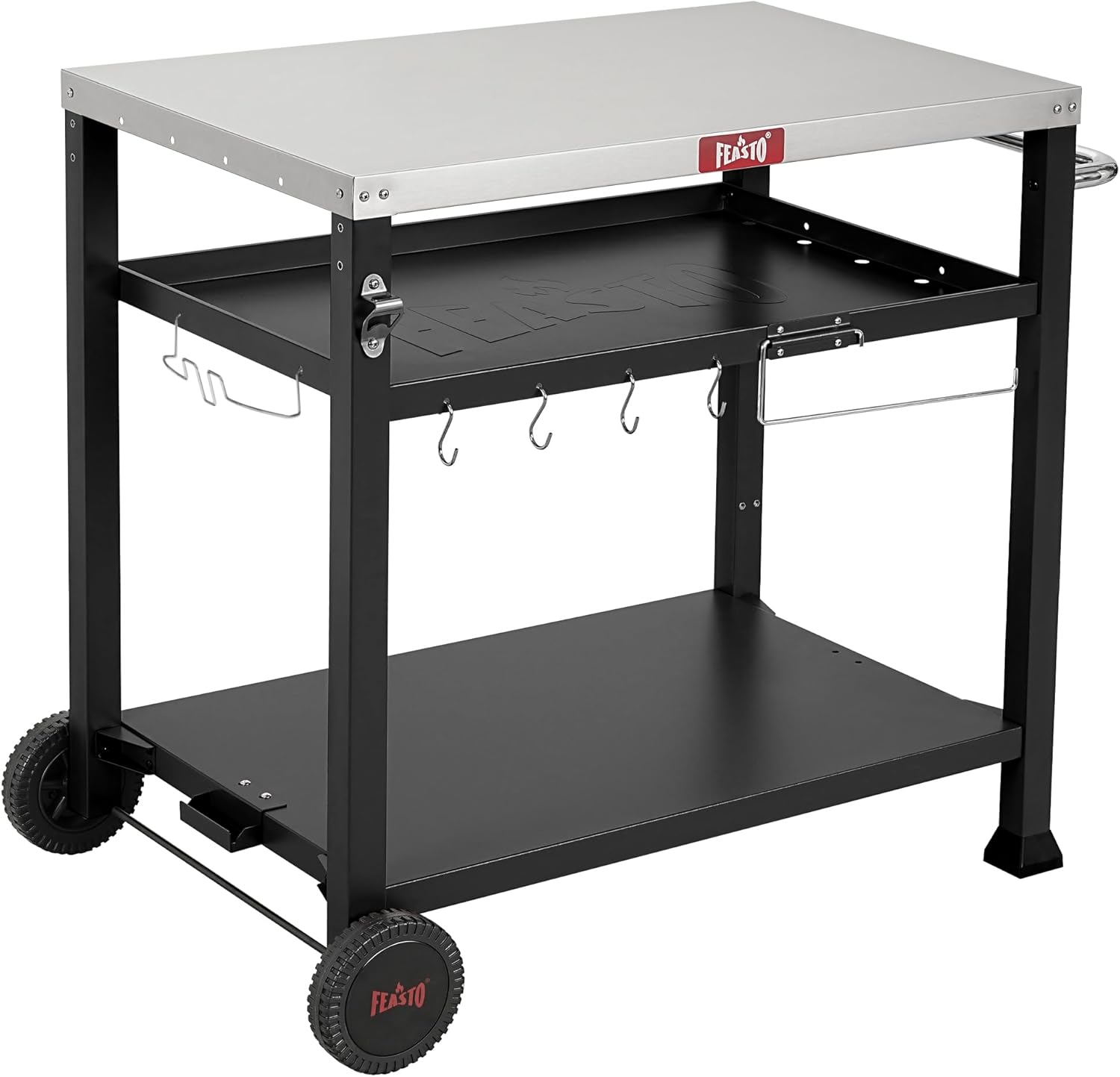 Feasto 3-Shelf Pizza Oven Table with 33.5