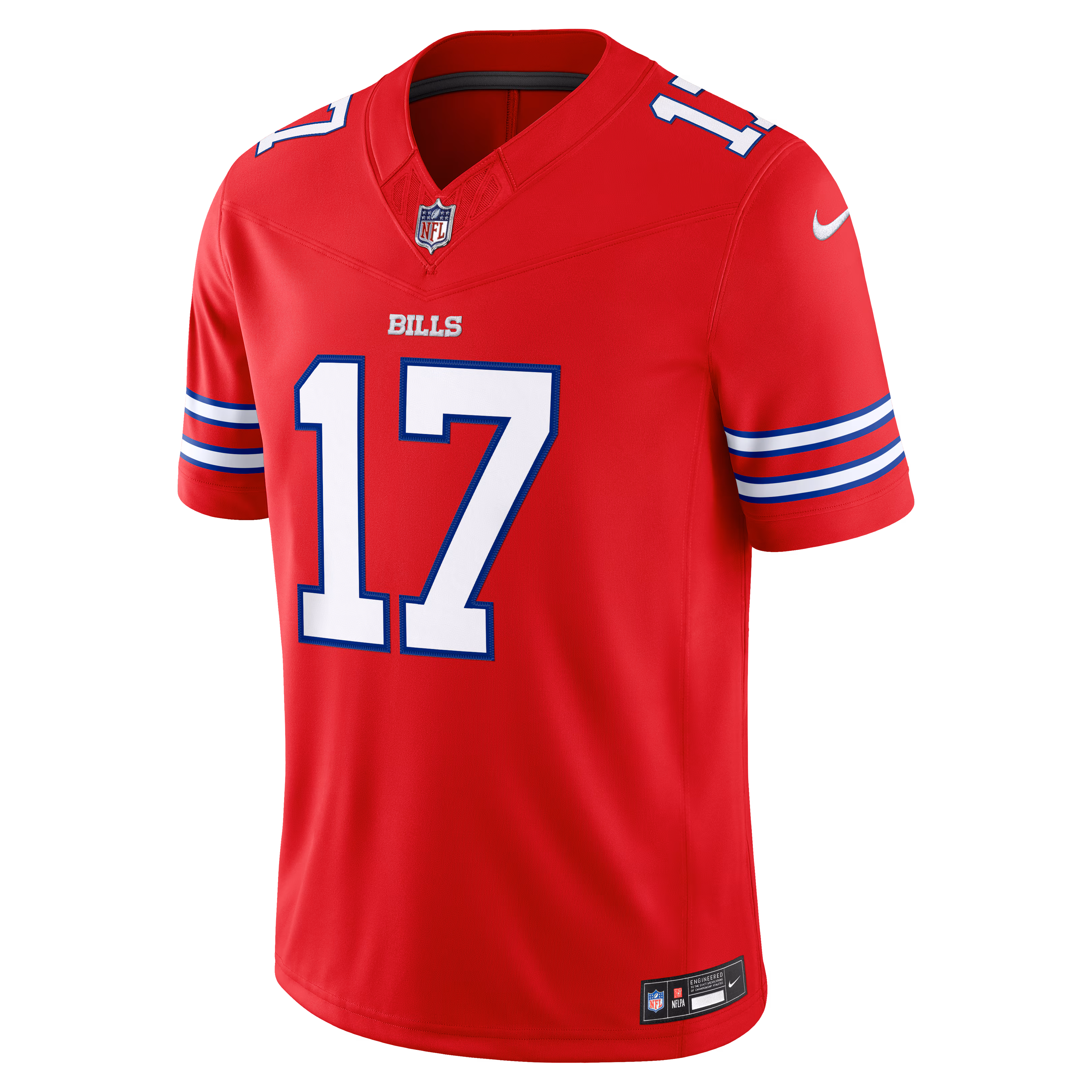 Josh Allen Buffalo Bills Nike Alternate Vapor F.U.S.E. Stitched Limited Jersey - Red